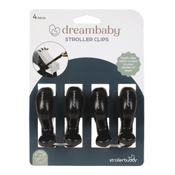 Strollerbuddy® Stroller Clips – 4 Pack, Black