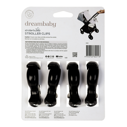 Strollerbuddy® Stroller Clips – 4 Pack, Black
