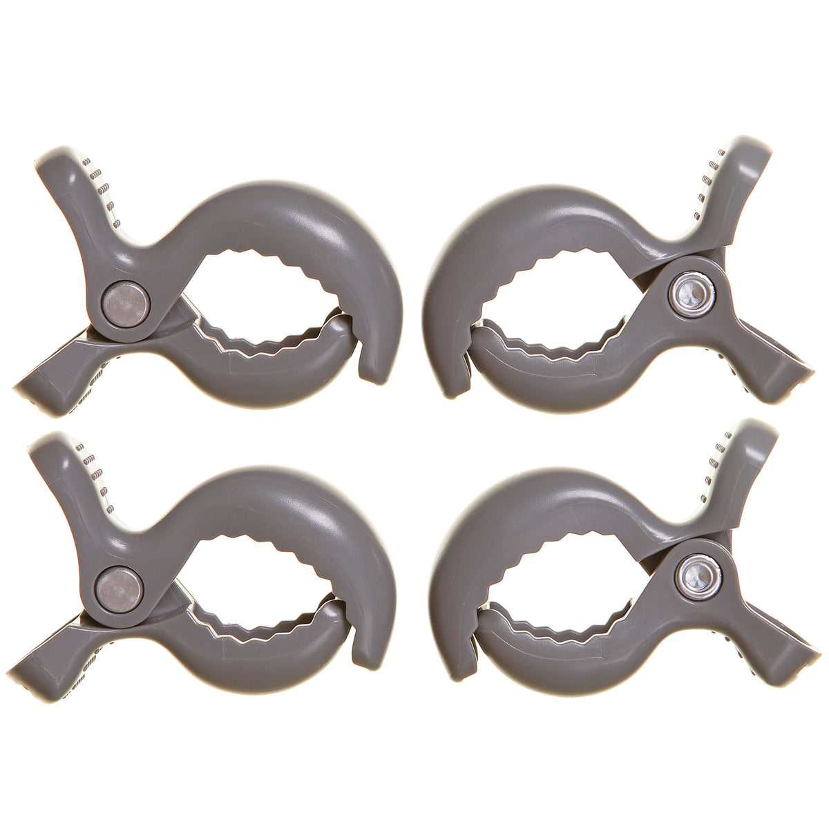Strollerbuddy® Stroller Clips – 4 Pack, Grey