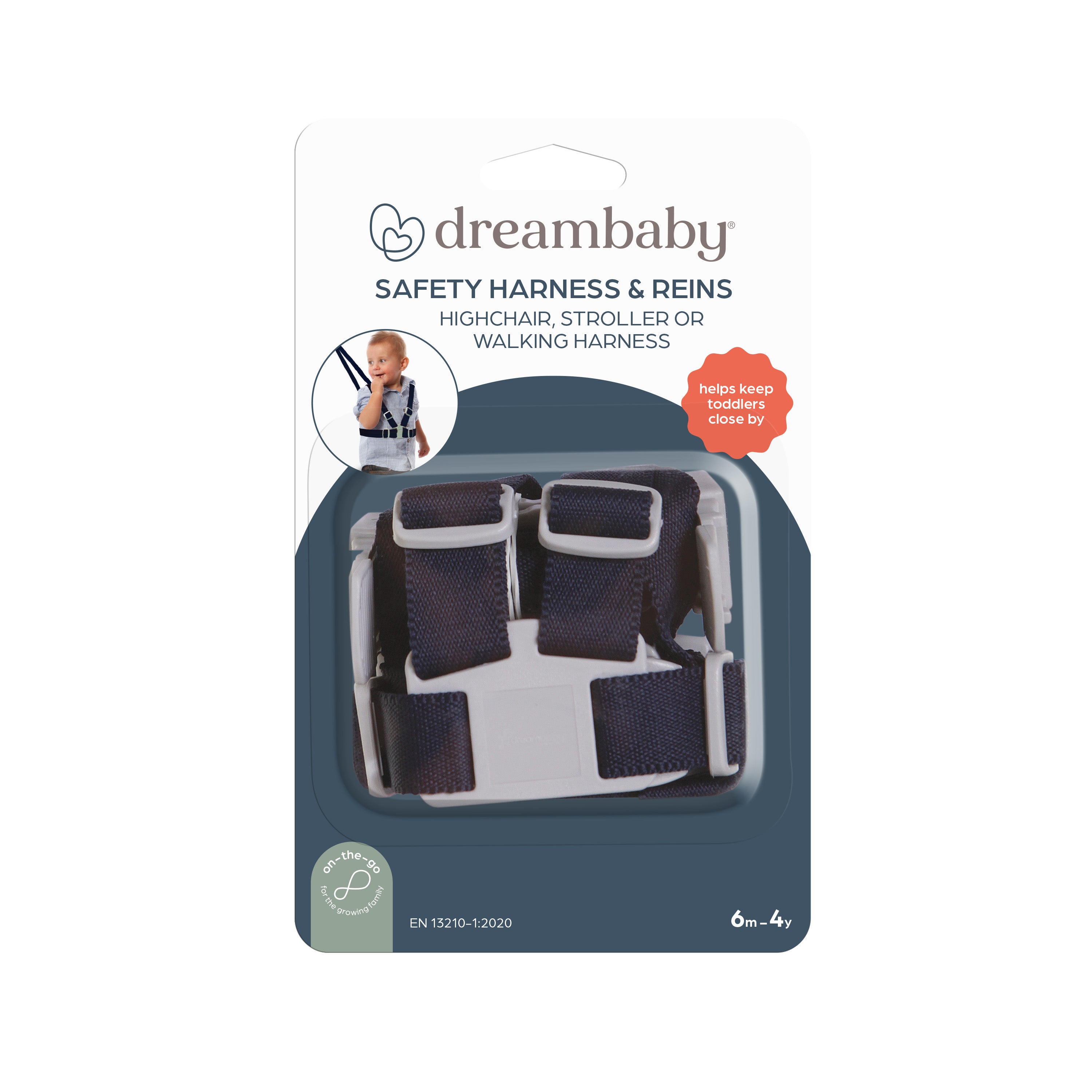 Safety Harness & Reins - Navy