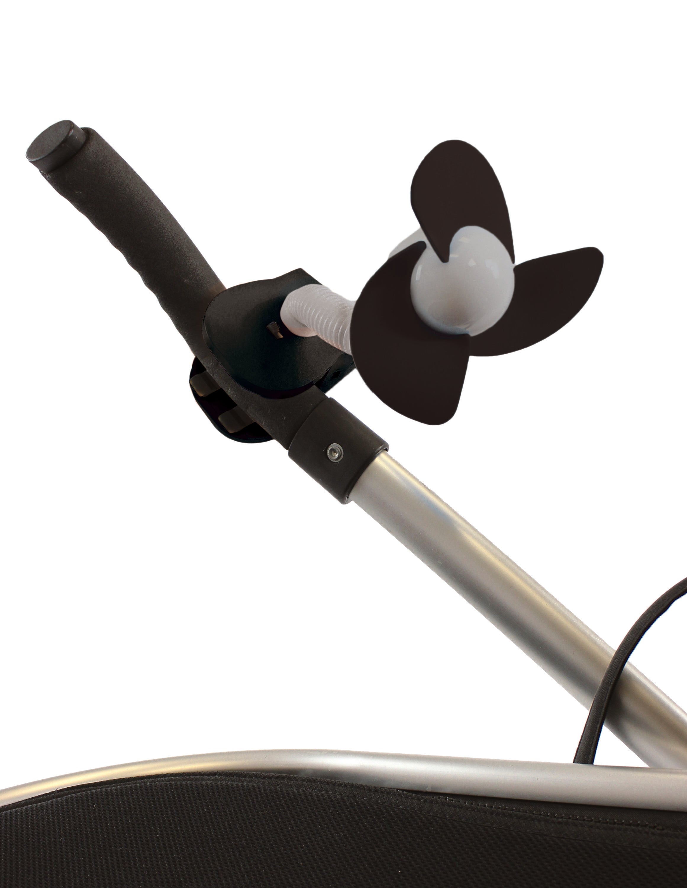 Stroller Fan Grey With Black Foam