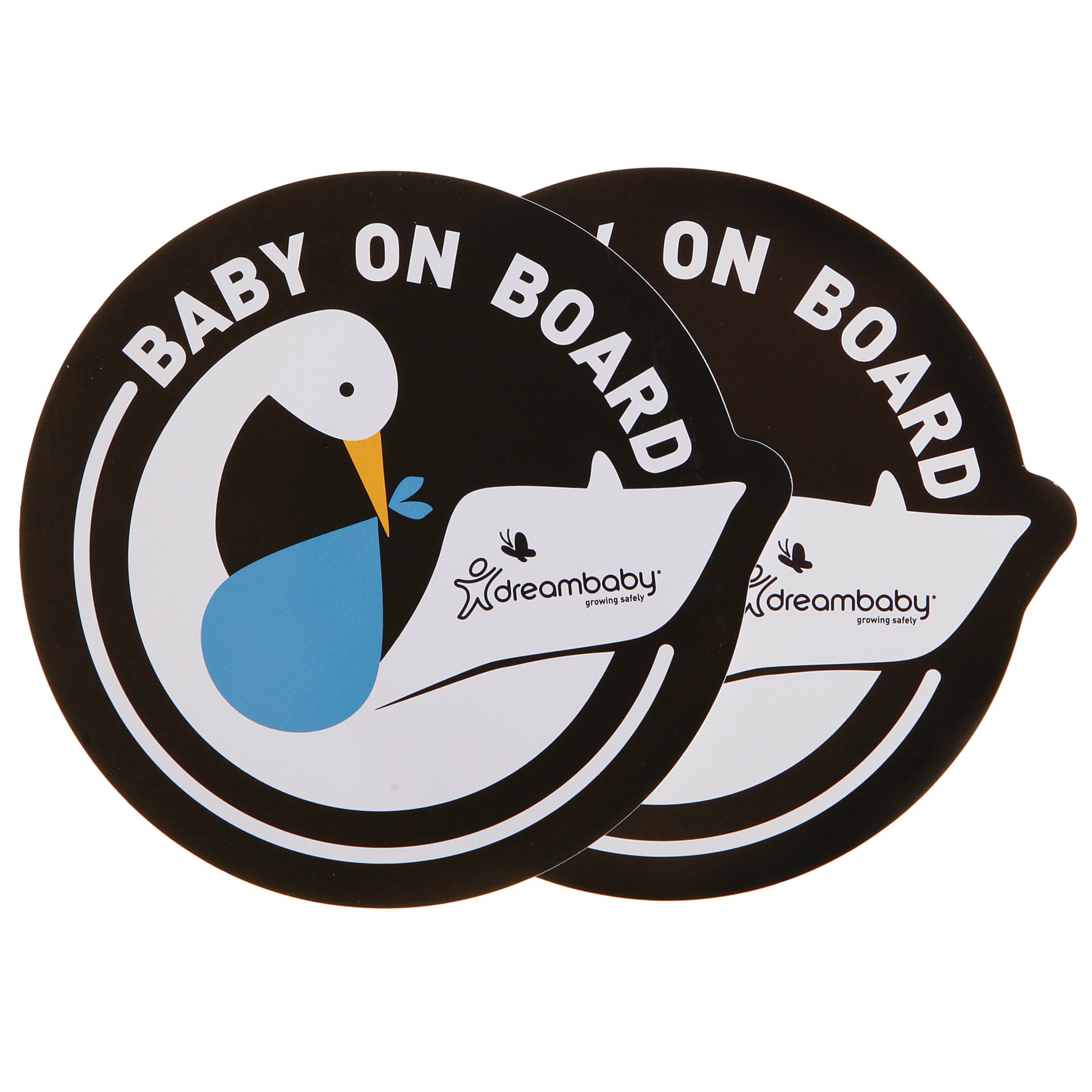 Baby On Board Adhesive Stork 2Pack Blue
