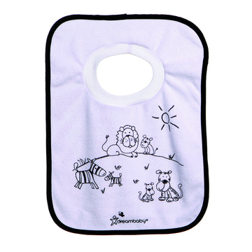 Dreambaby® Terry Cloth Pull-Over Bibs Jungle 4 Pack