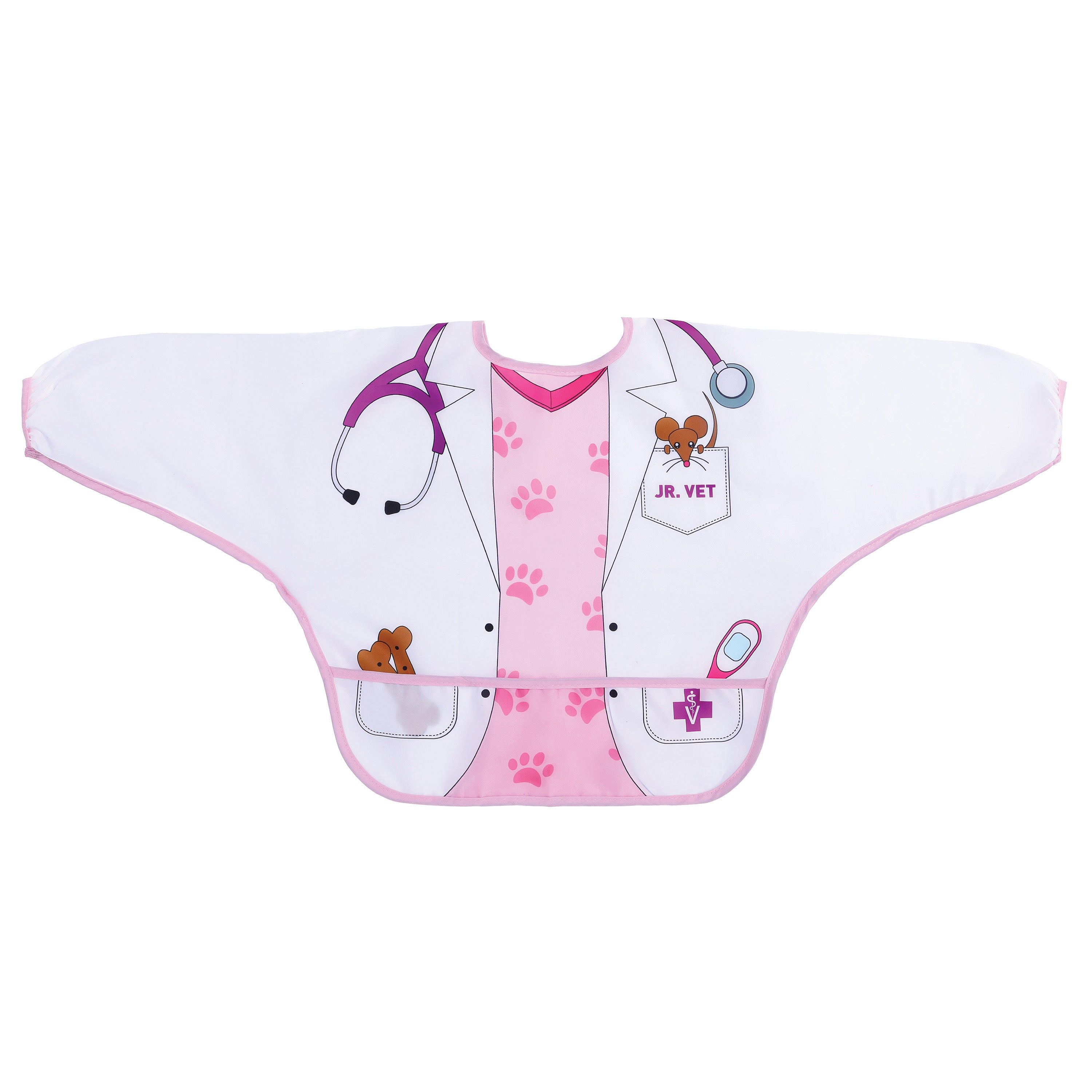 Food & Fun Character Bibs/Smocks with Sleeves – Fairy & Vet, 2 Pack