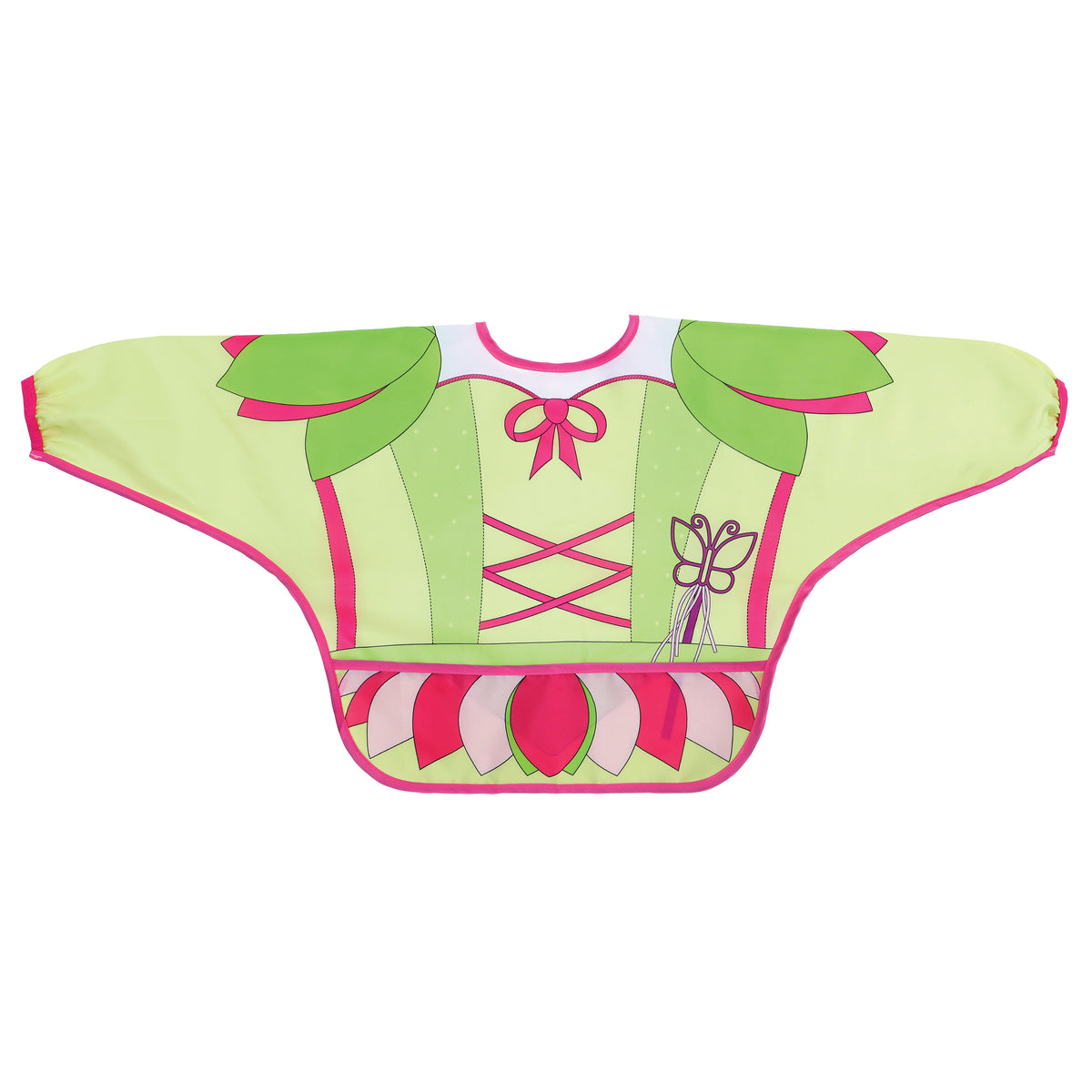 Food & Fun Character Bibs/Smocks with Sleeves – Princess & Fairy, 2 Pack