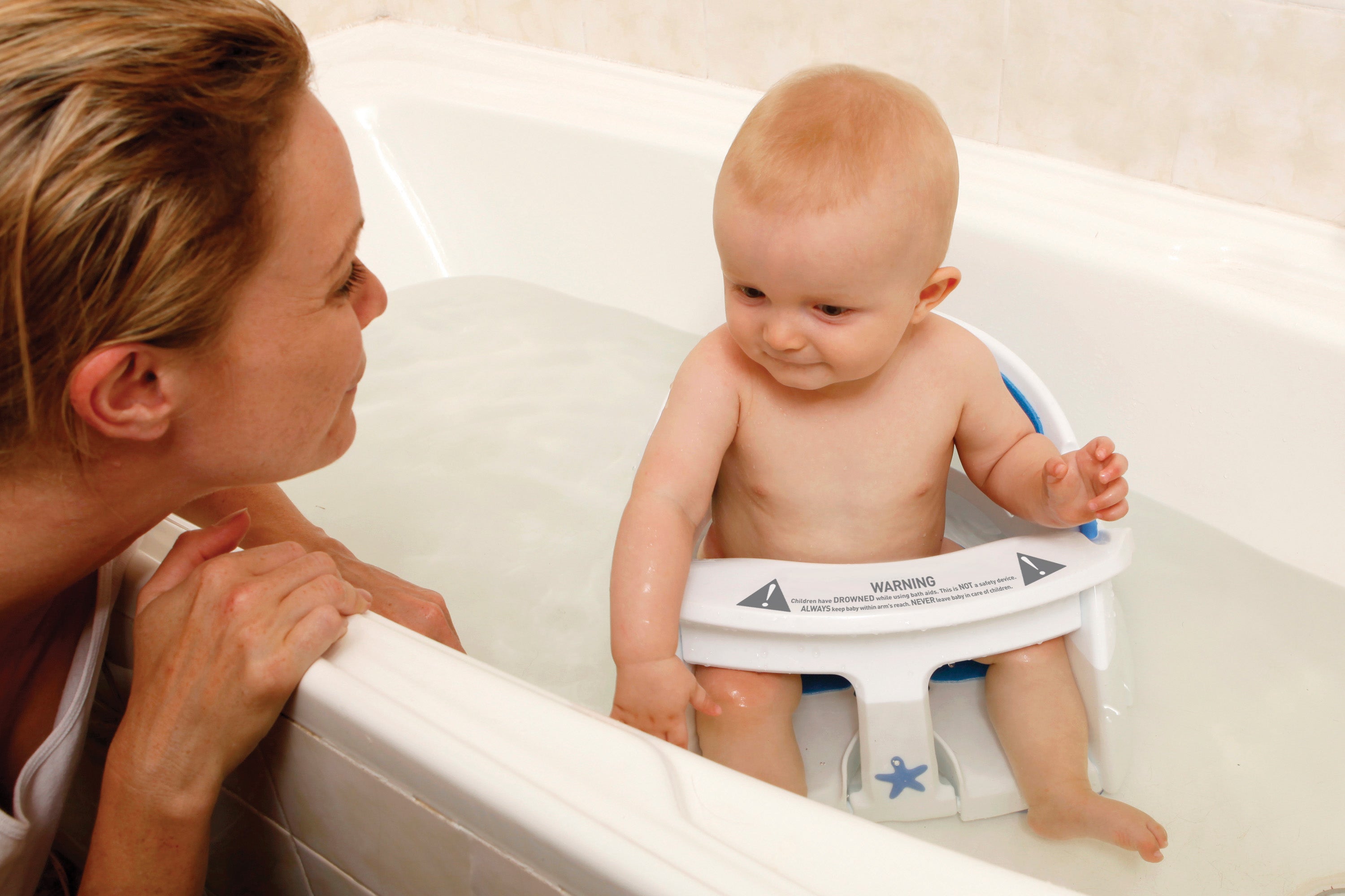 Dreambaby Padded Baby Bath Seat with Water Heat Sensor