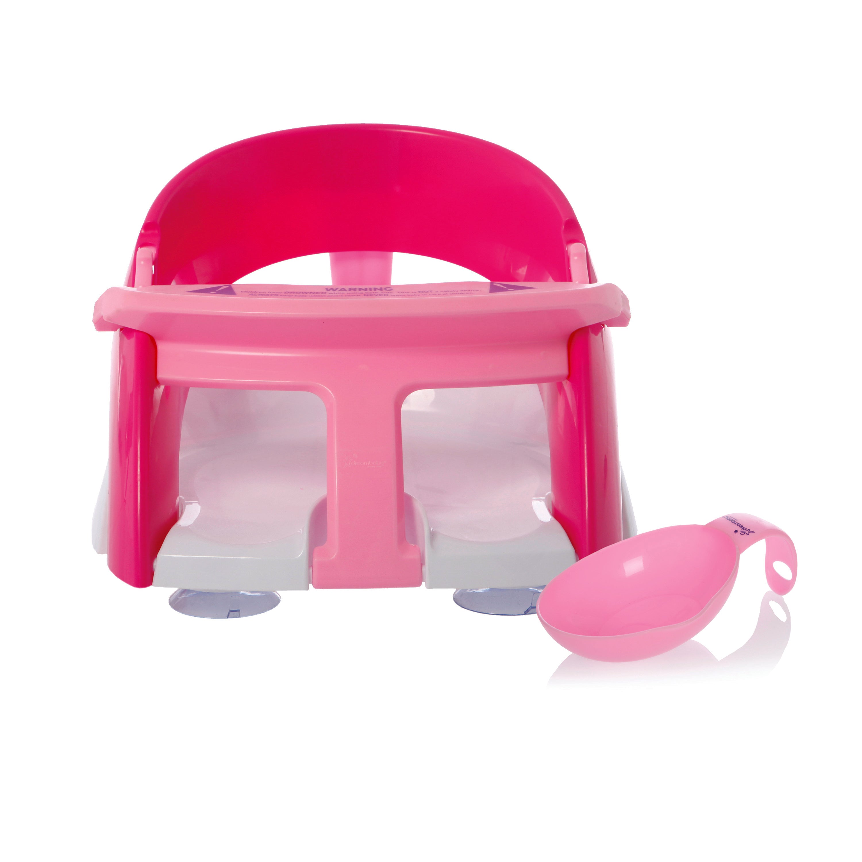Premium Bath Seat With Water Scoop - Pink