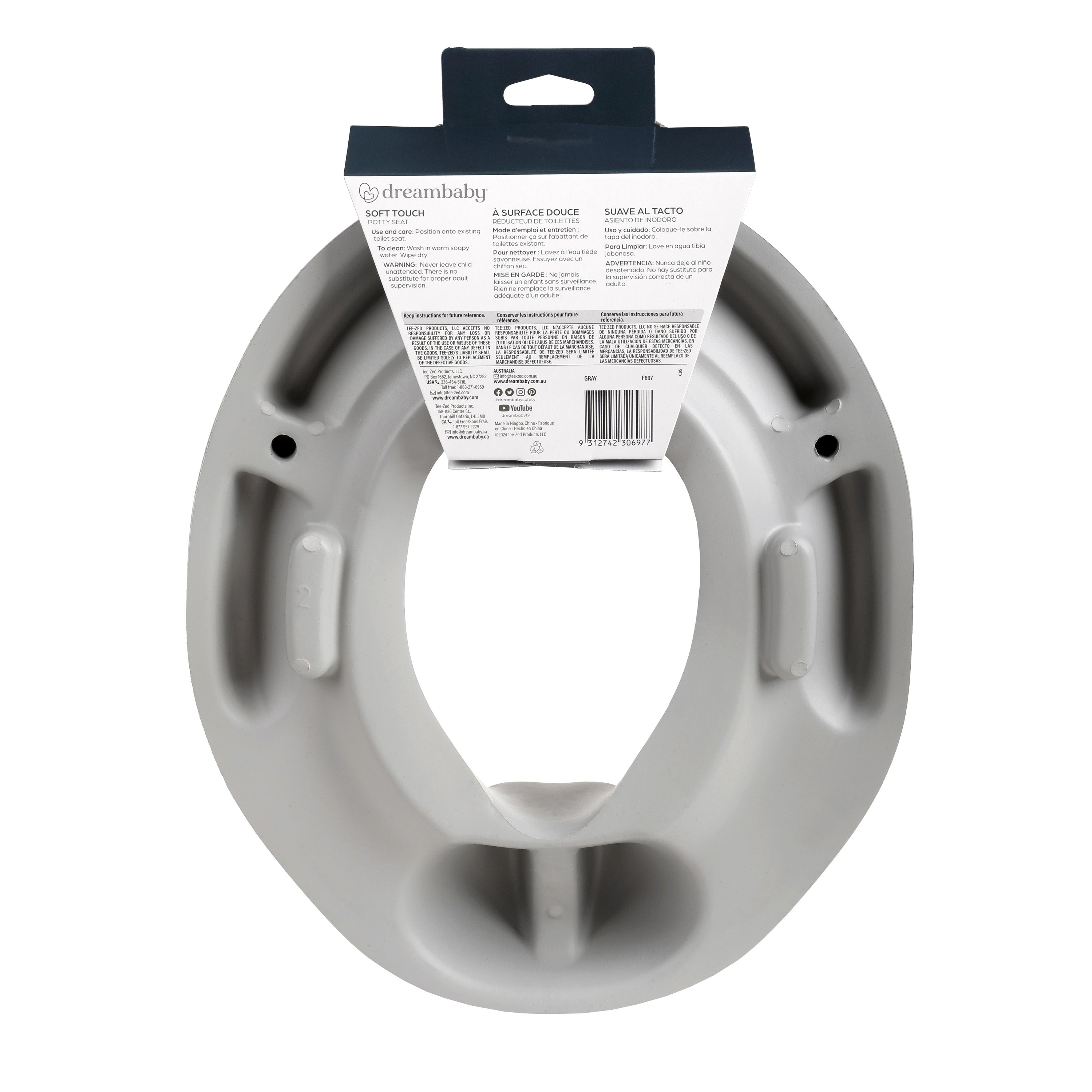 Soft Touch Potty Seat - Grey