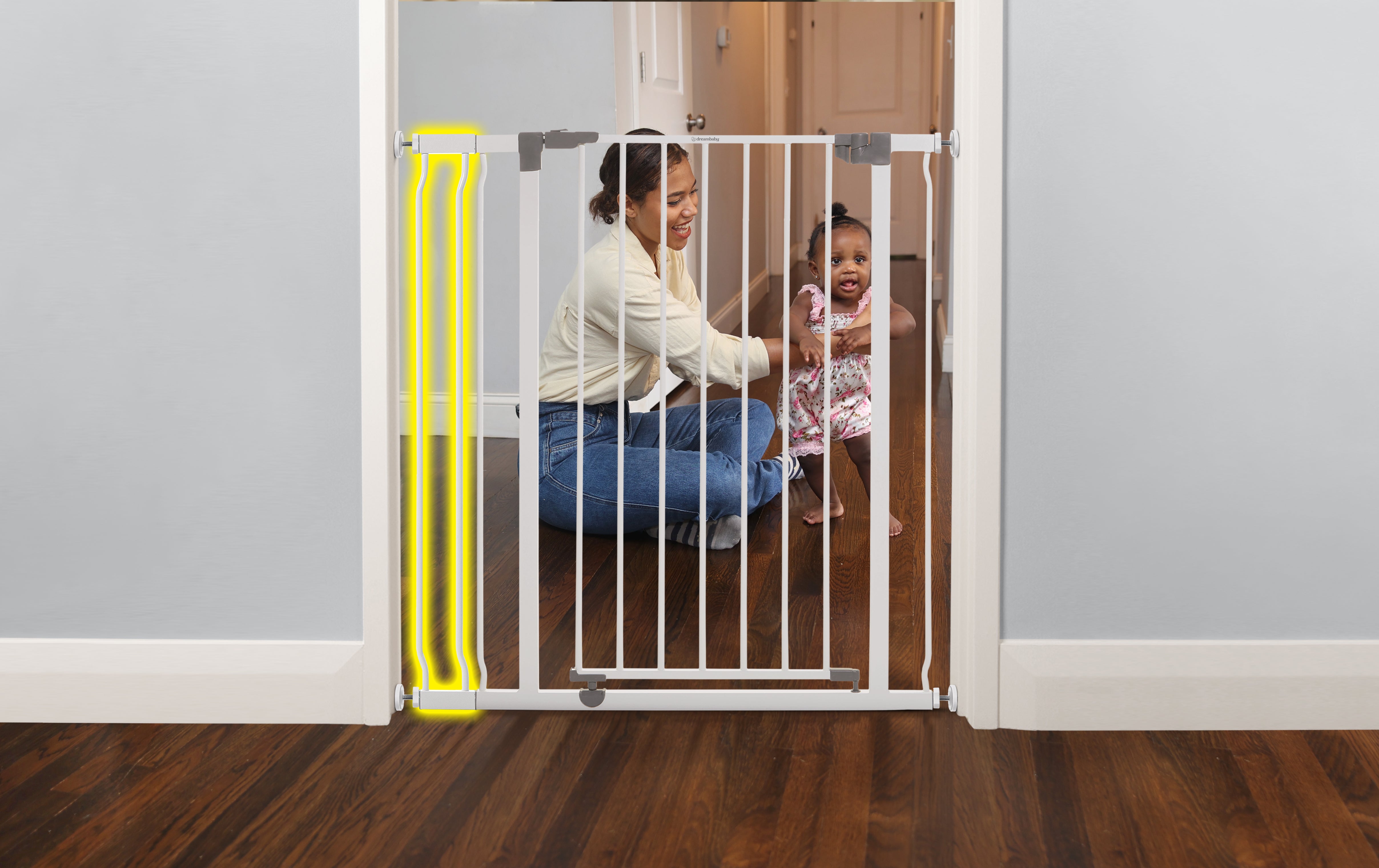 Liberty Xtra-Tall Security Gate With Smart Stay-Open Feature -White