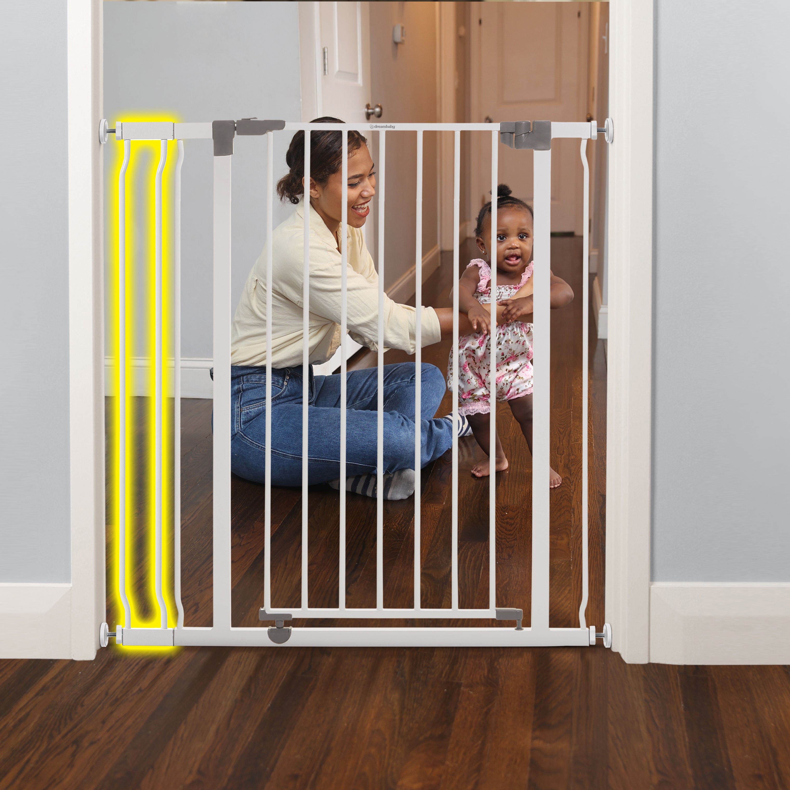 Liberty Xtra-Tall Security Gate With Smart Stay-Open Feature -White