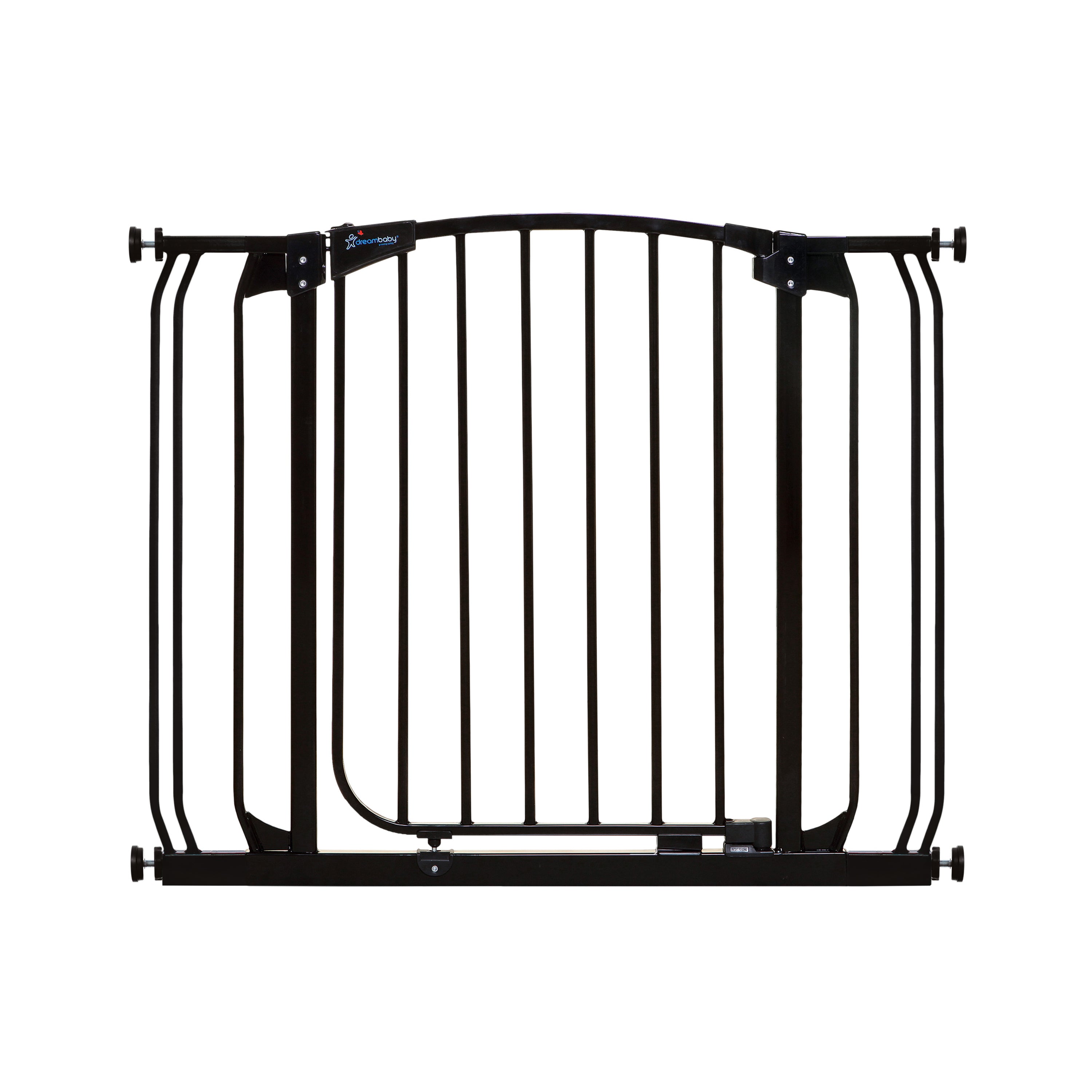 Chelsea 35–39.5" Auto-Close Baby Gate & Extension Set - Black