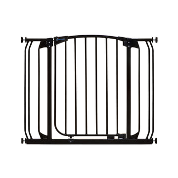 Chelsea 35–39.5" Auto-Close Baby Gate & Extension Set - Black
