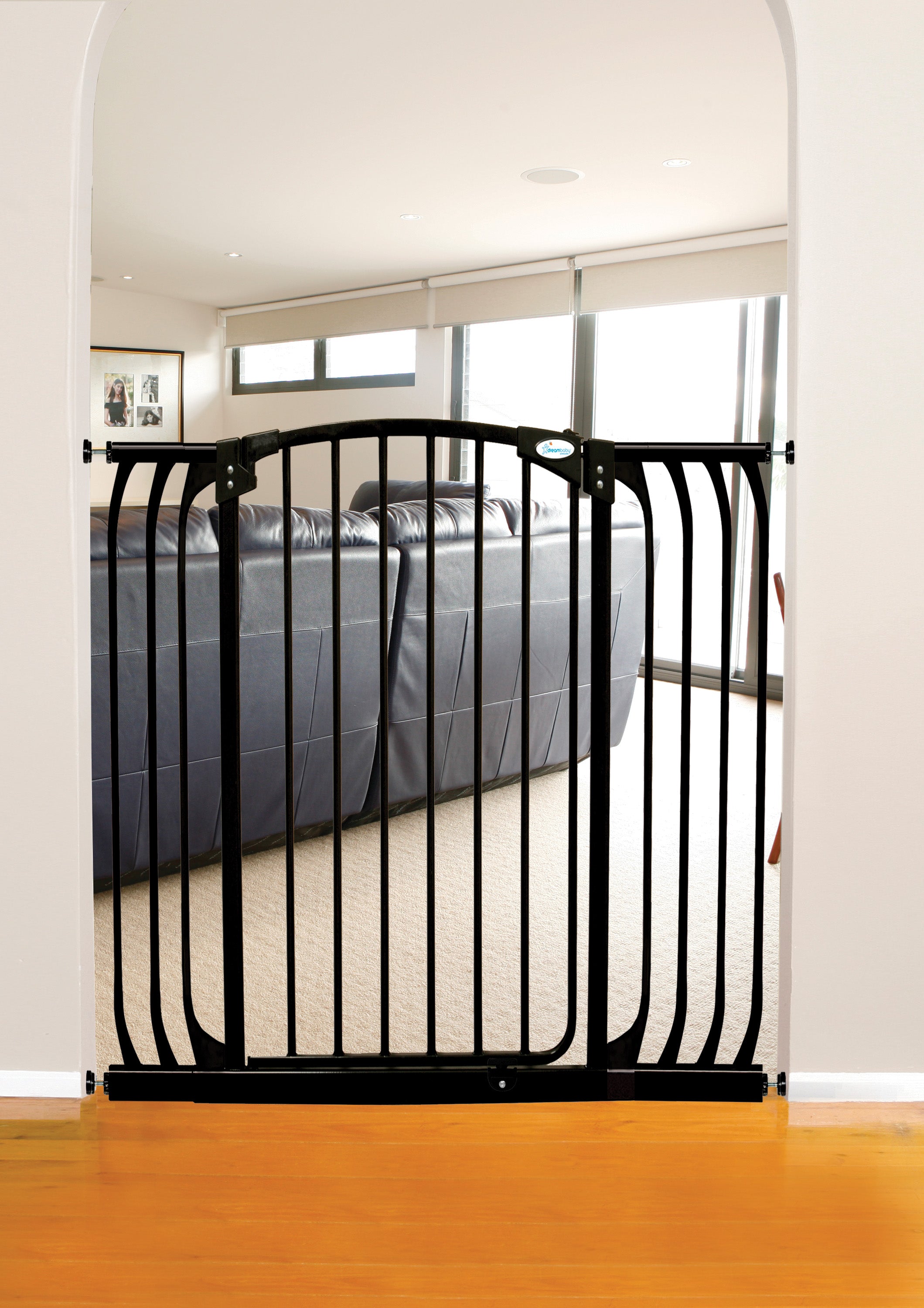 Chelsea Xtra-Tall Black Gate & Extension Set (1 Gate 2 Extensions)