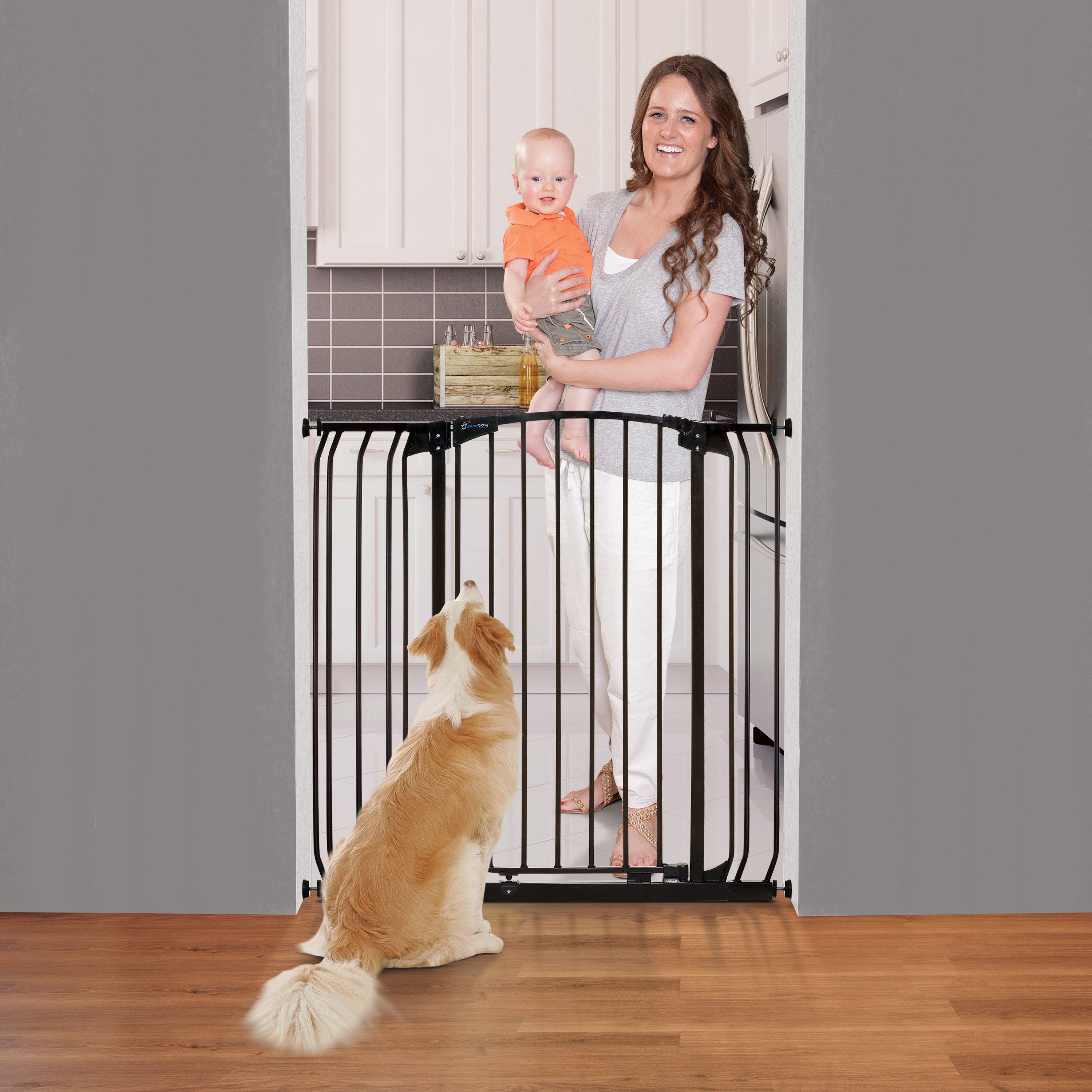 Chelsea Xtra-Tall Black Gate & Extension Set (1 Gate 2 Extensions)