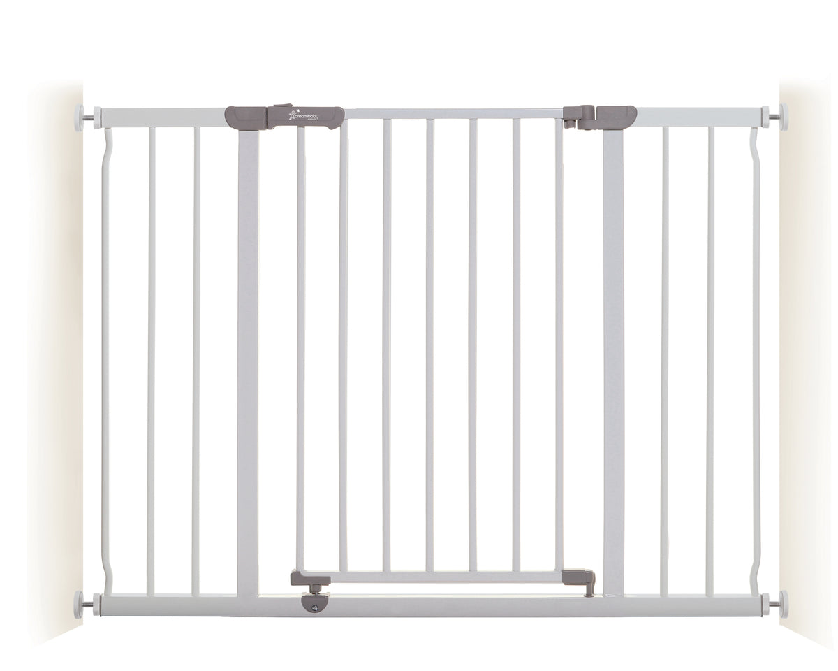 Ava Xtra-Wide Hallway Gate 39–42in (99–107cm) - White