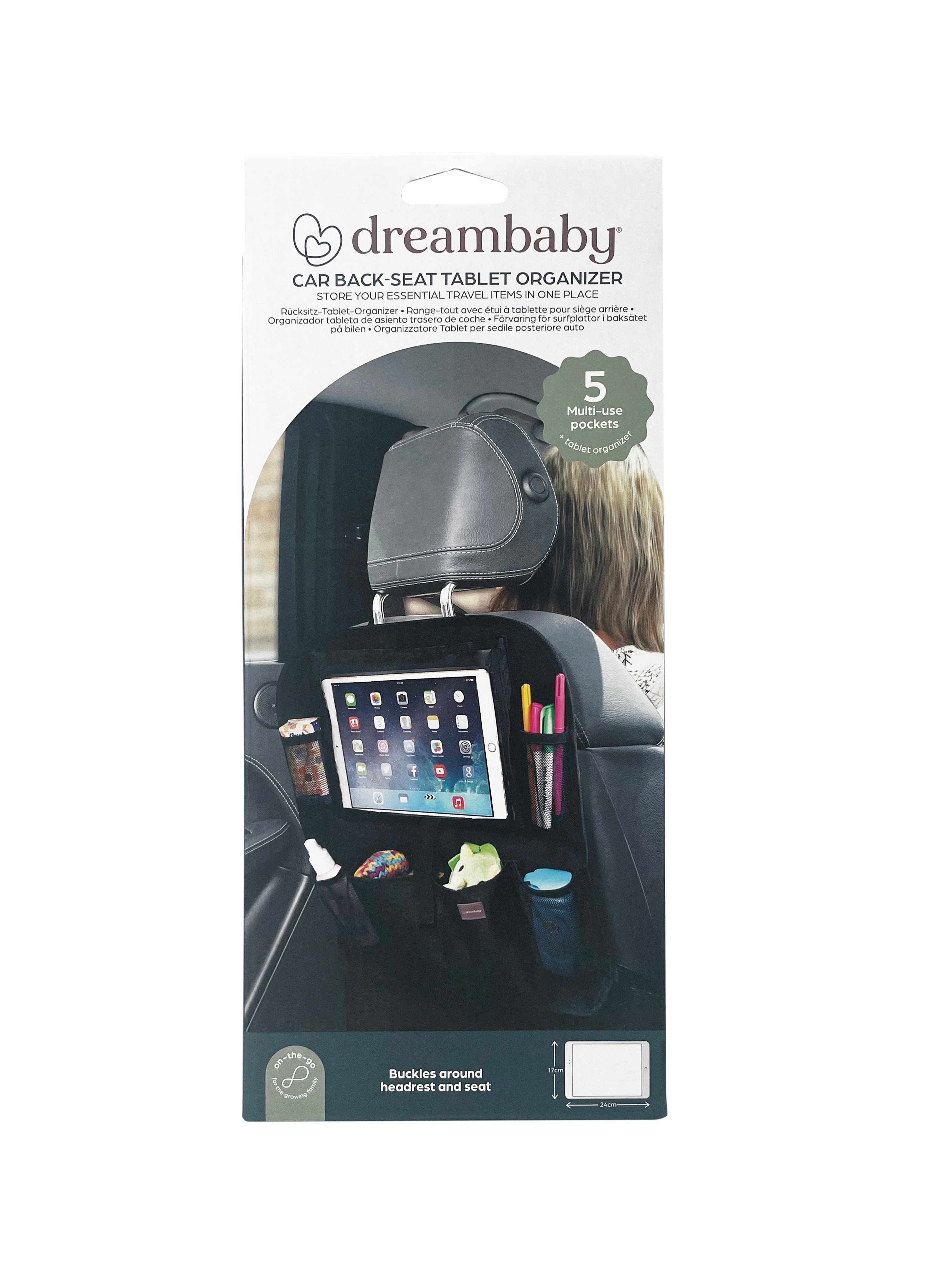 Car Back Seat Tablet Organiser