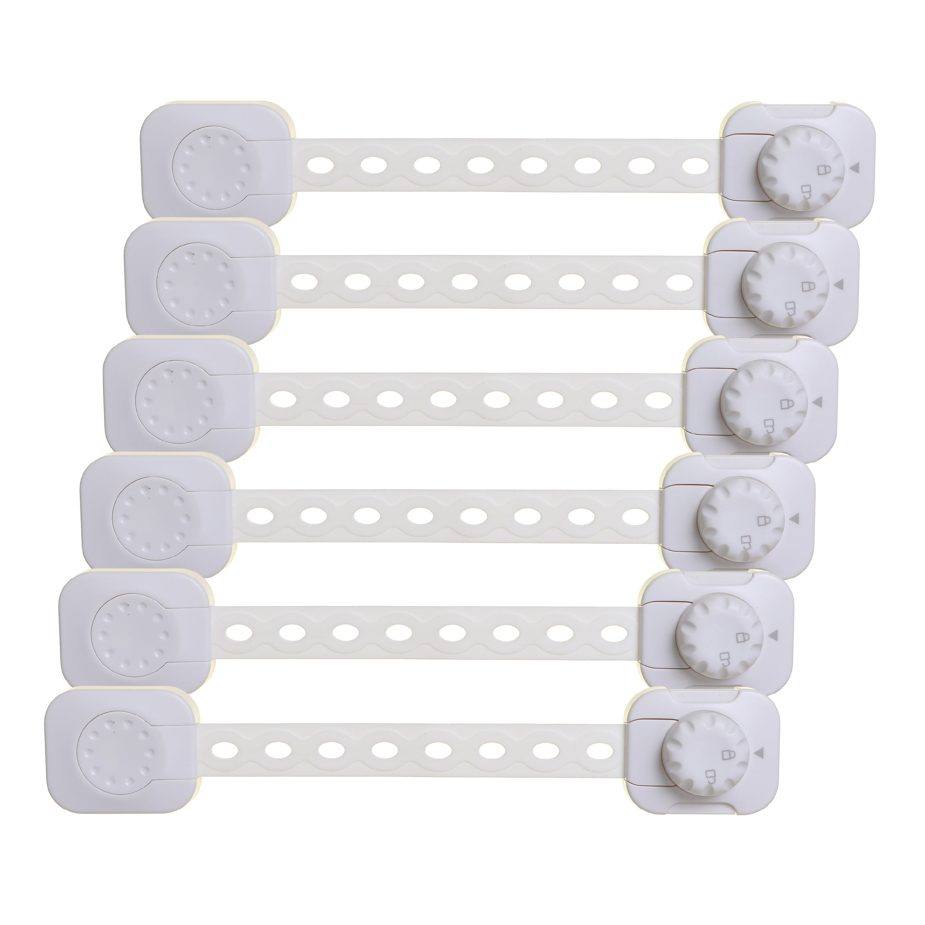Twist 'N Lock Multi-Purpose Latch White Polybag 6 Pack