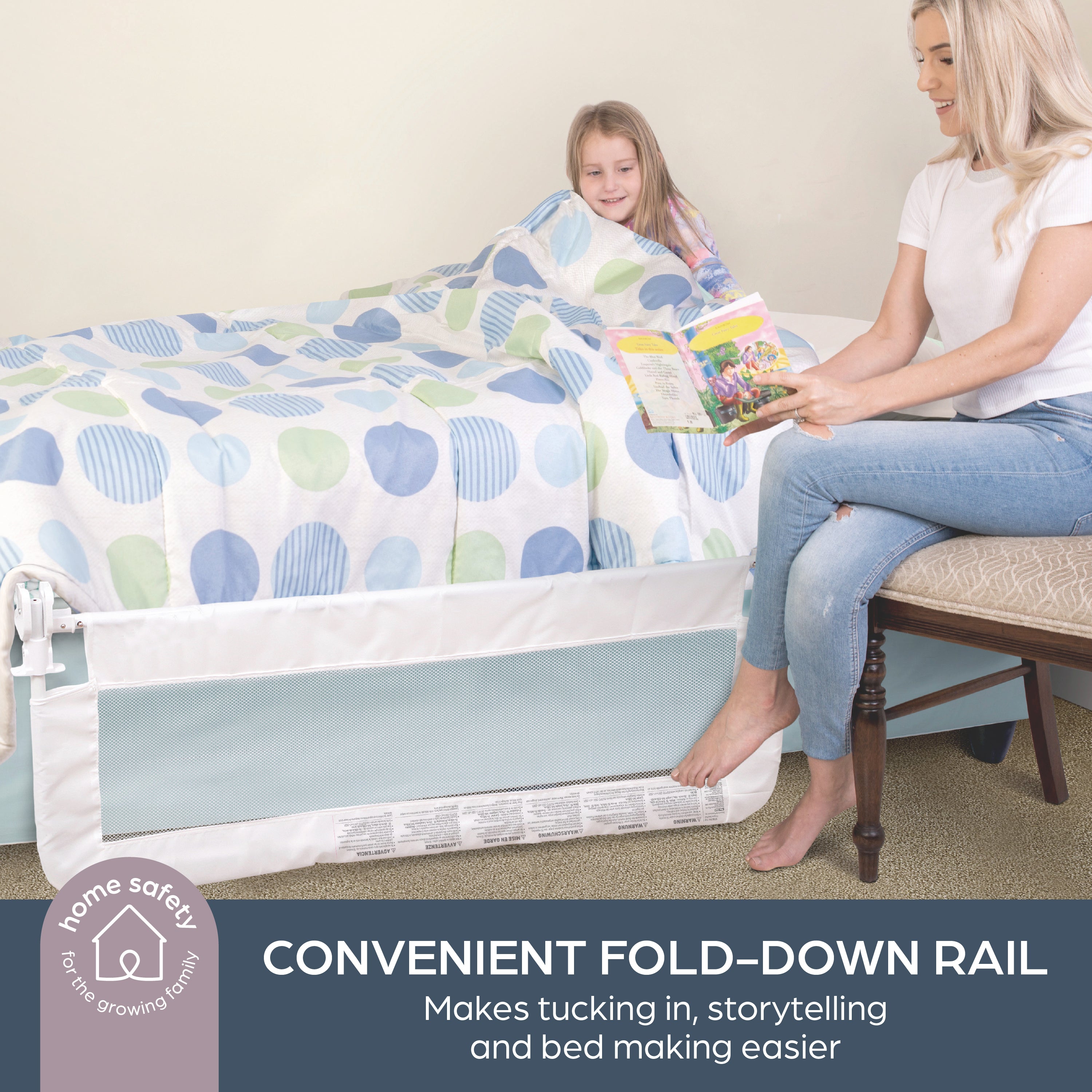 Prague Bed Rail - White