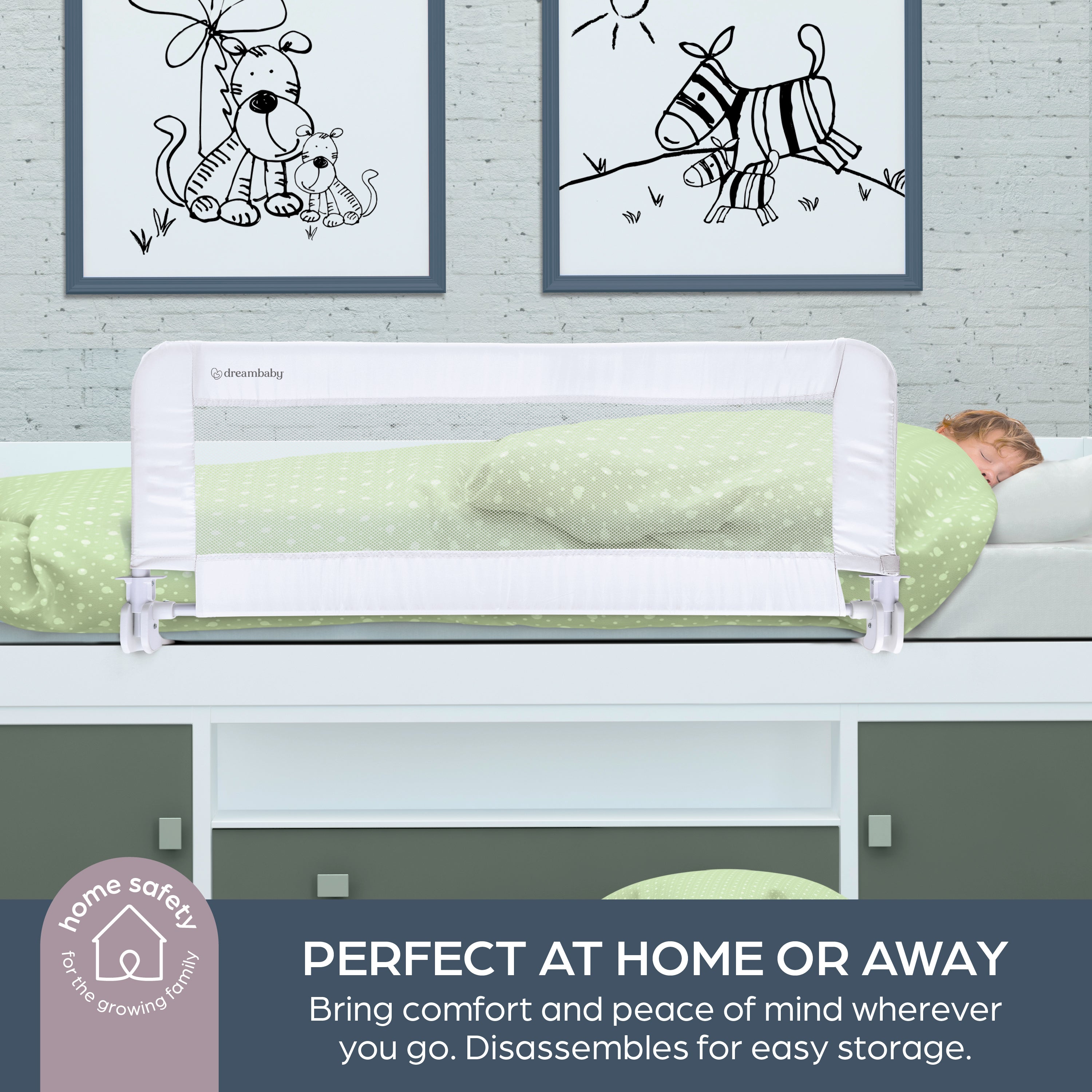 Prague Bed Rail - White