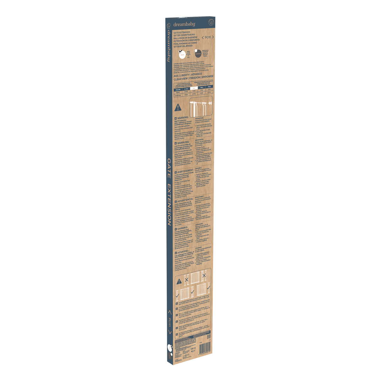 Liberty And Ava Gate Extension 3.5in (9cm) - White