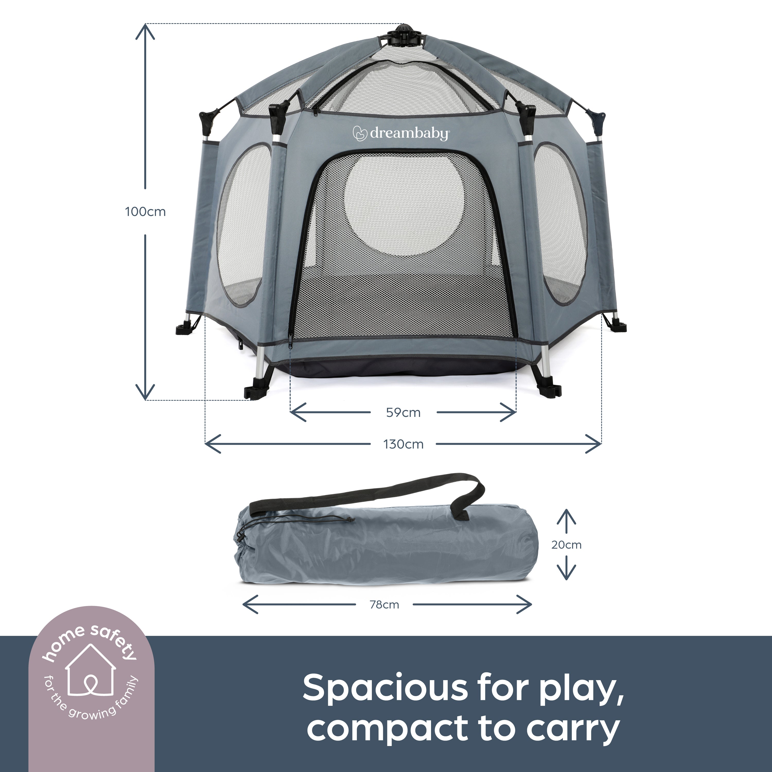 Adventure Playpen Blue/Grey
