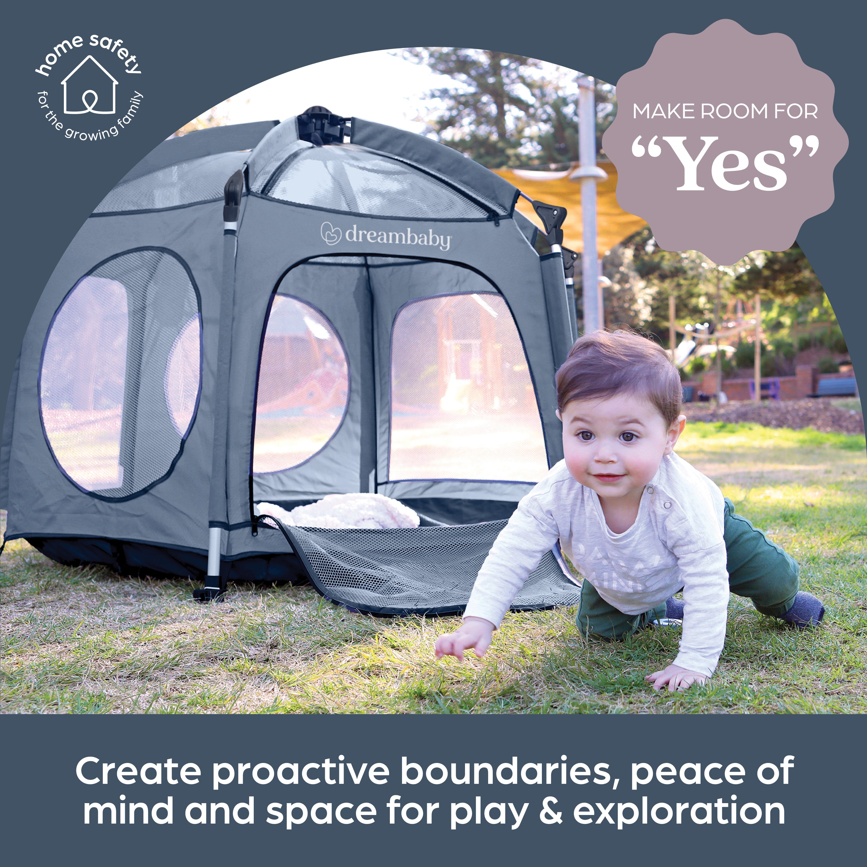Adventure Playpen Blue/Grey