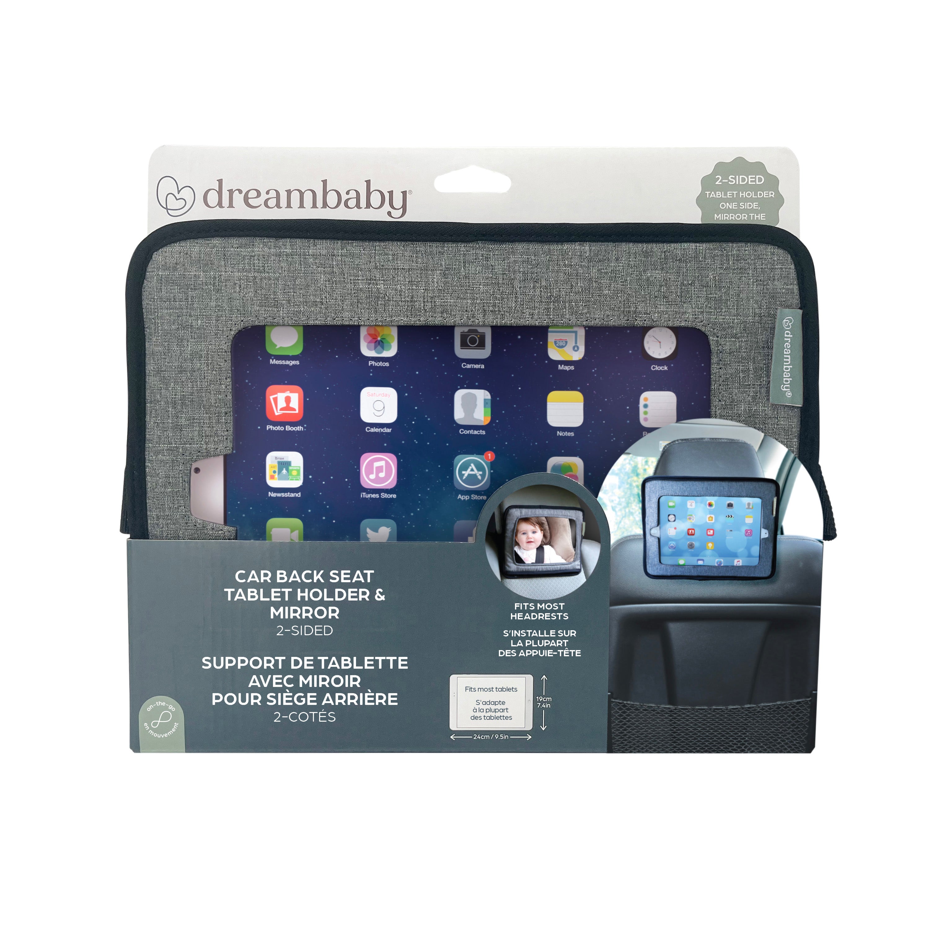 Backseat Mirror With Ipad Holder