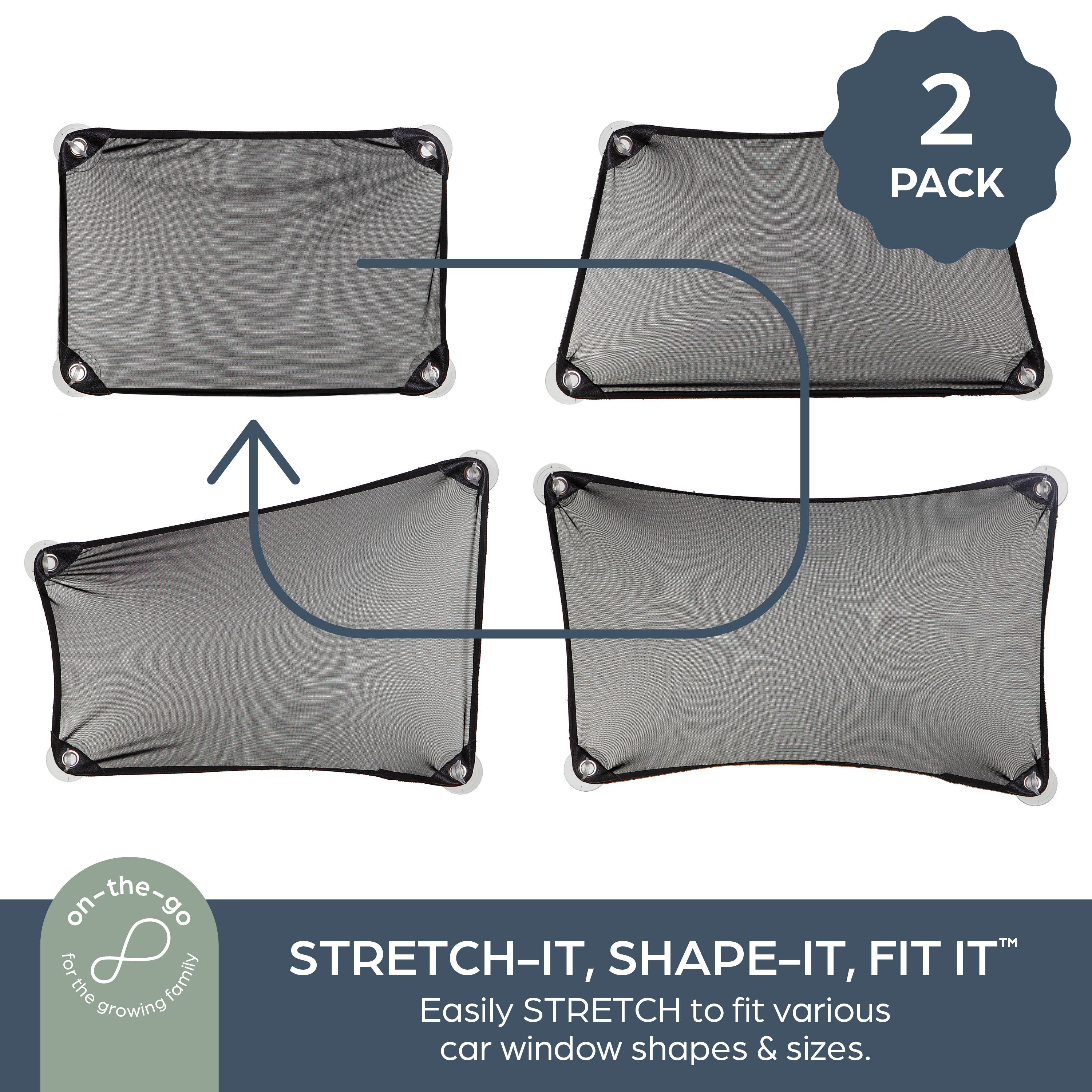 Adjusta-Car Shade - 2 Pack