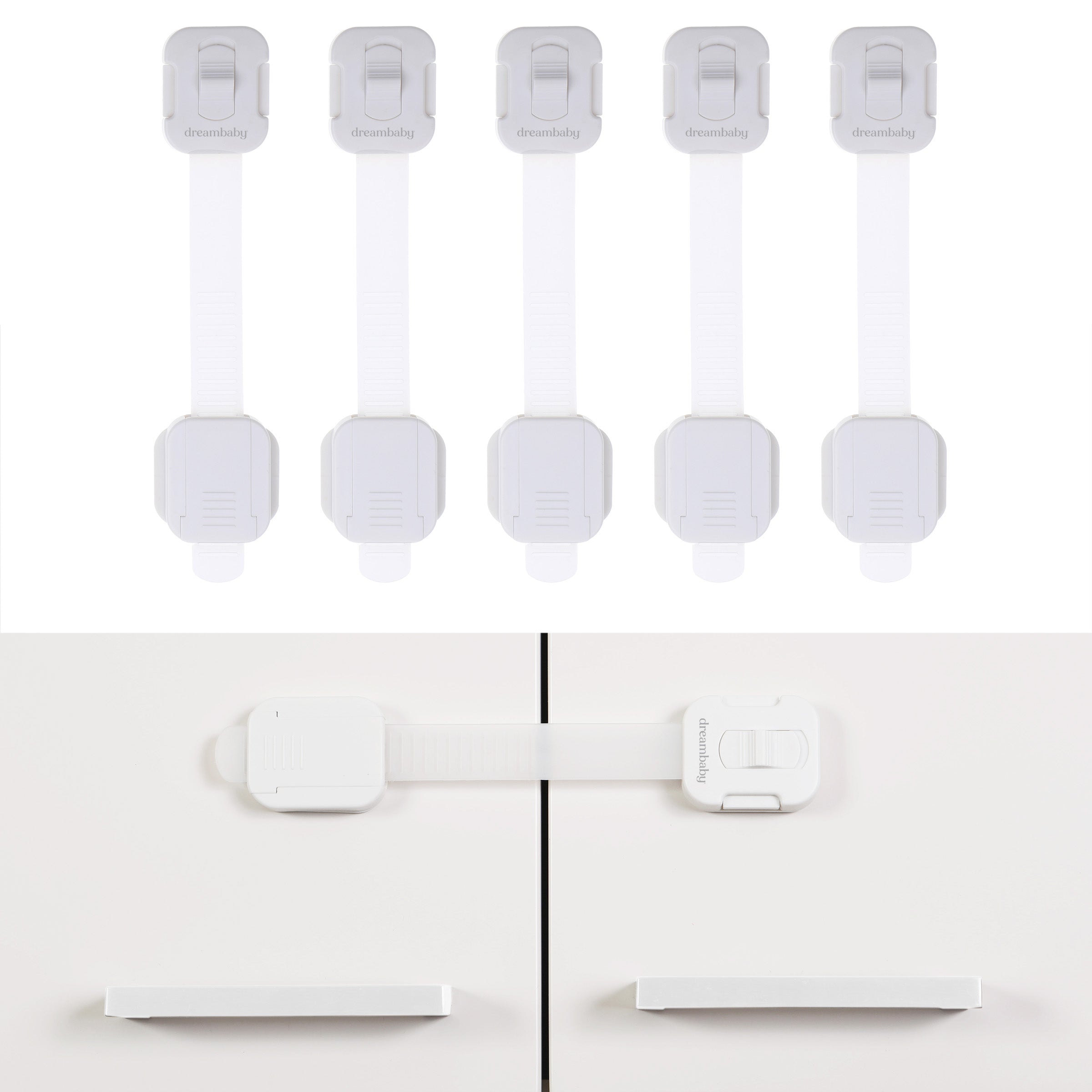 Multi-Purpose Swivel Adapta-Latch Pack -5 White