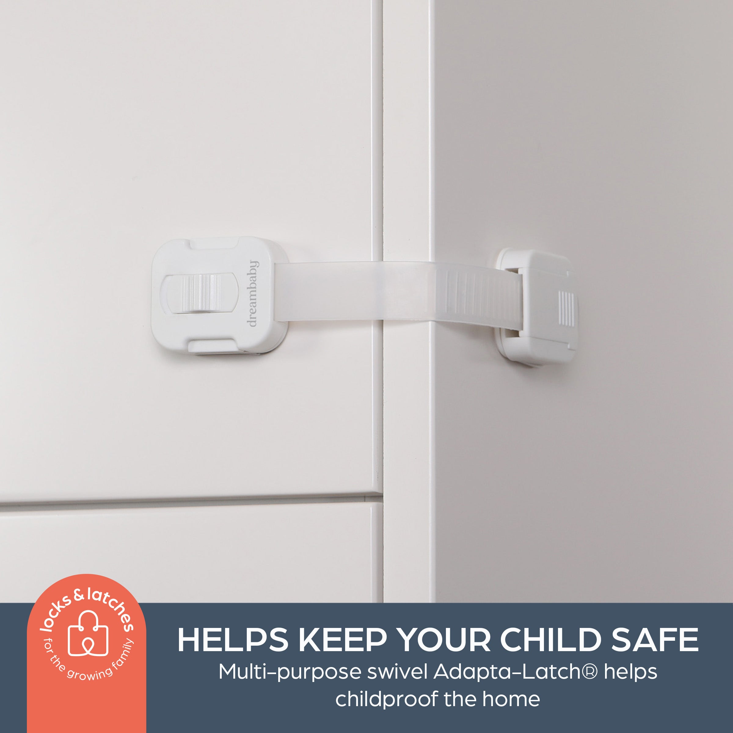 Multi-Purpose Swivel Adapta-Latch Pack -5 White