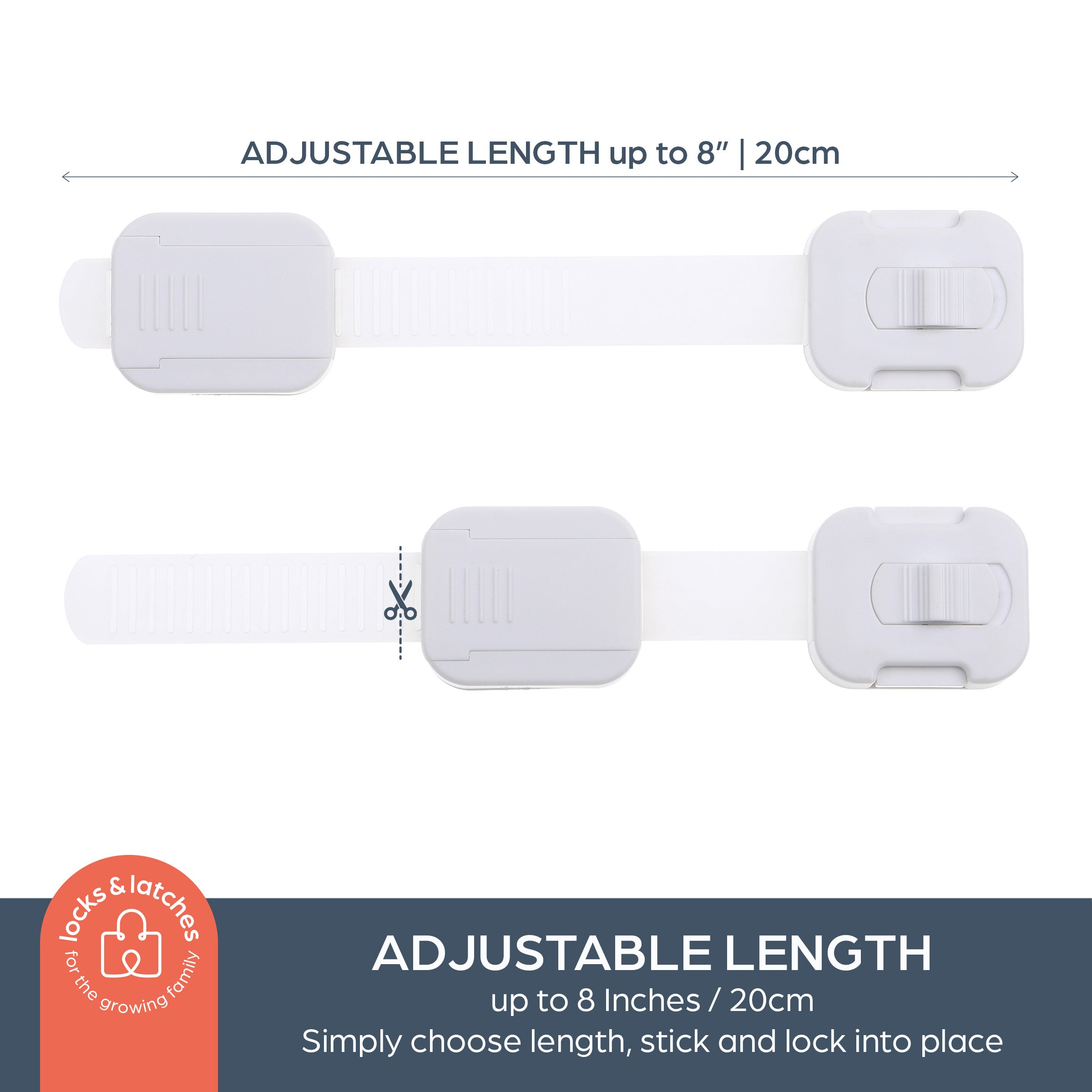 Multi-Purpose Swivel Adapta-Latch Pack -5 White