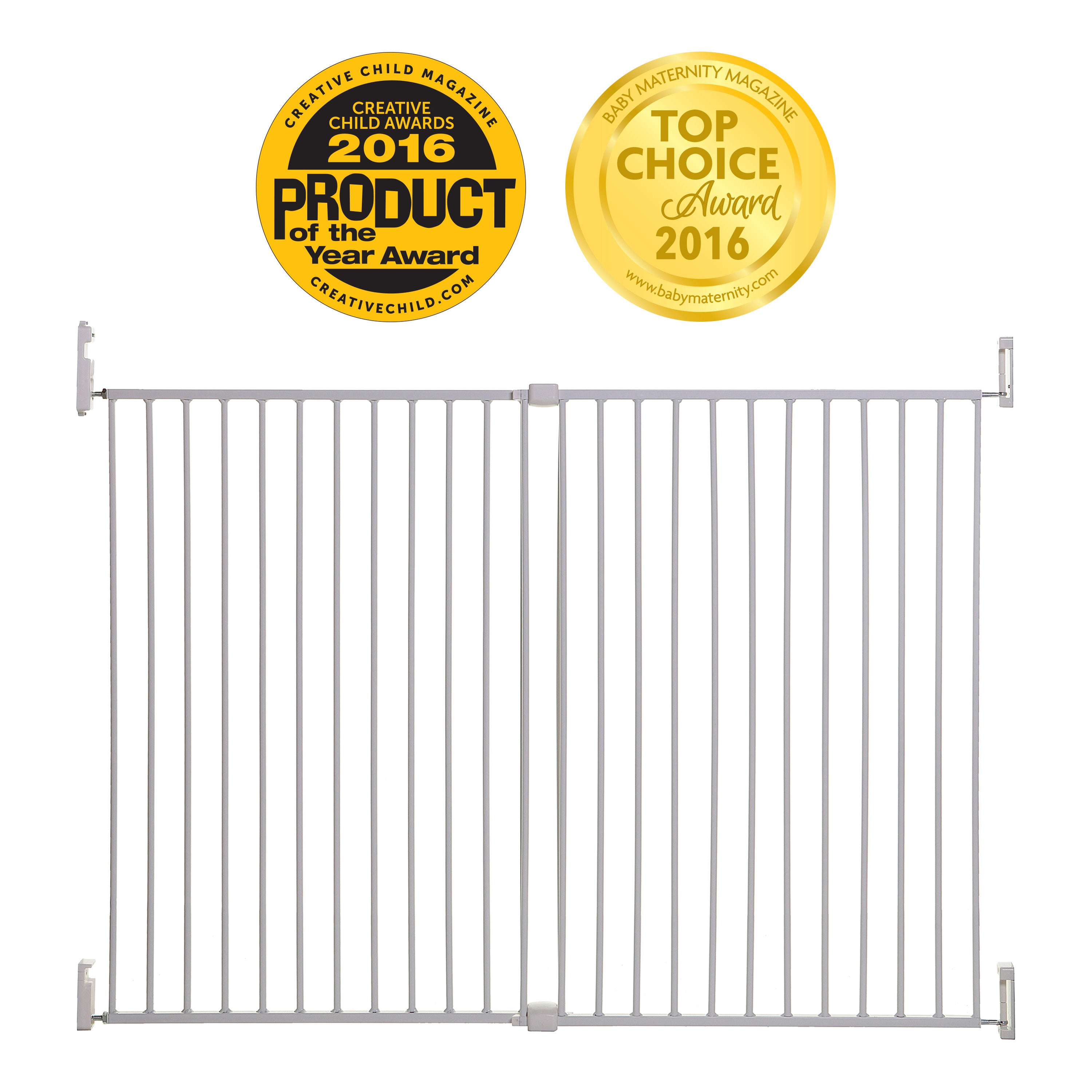 Broadway Xtra-Wide & Xtra-Tall Gro-Gate® - White