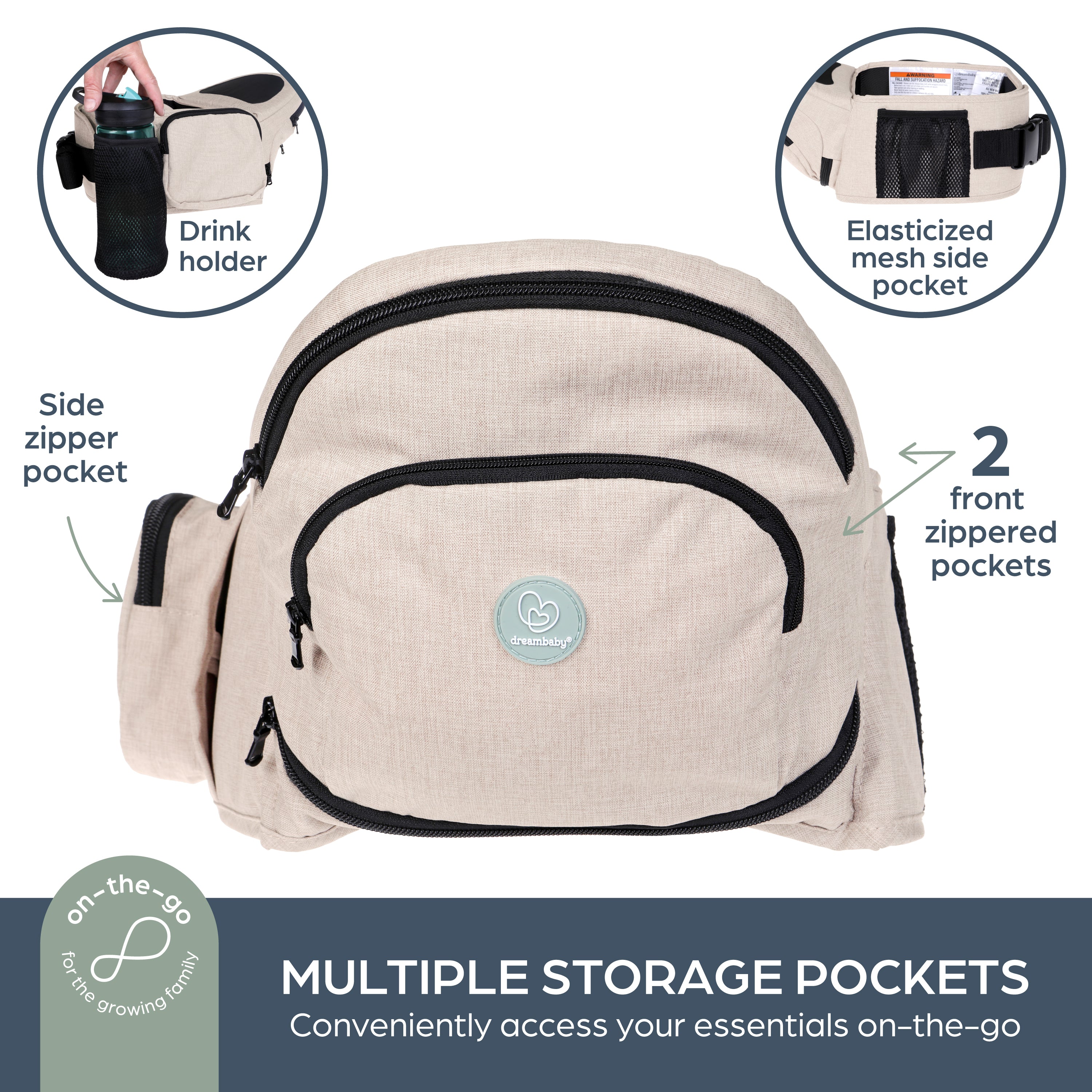Up & Go Carrier Seat Beige