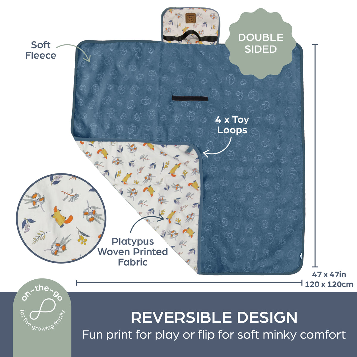 Indoor Outdoor Activity Mat - Platypus