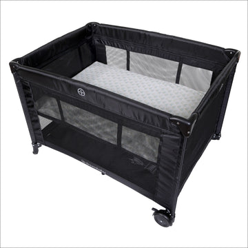 Haven Playard with Bassinet - Black Rainbow