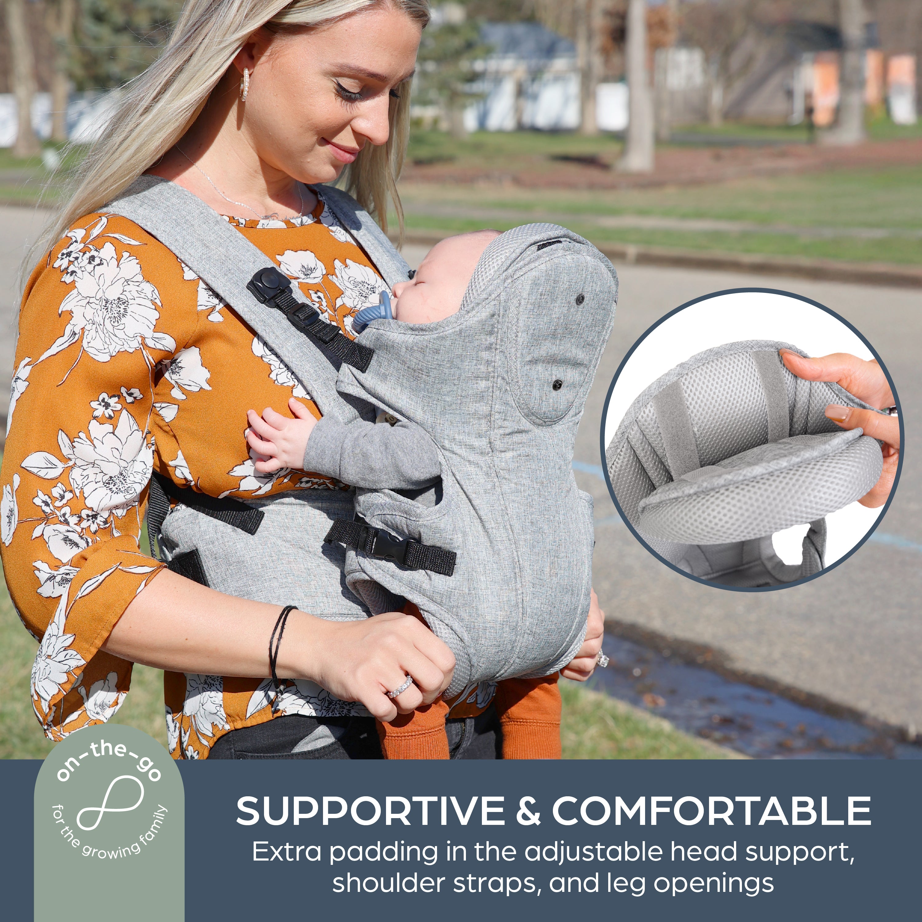 Oxford Baby Carrier – Grey Denim