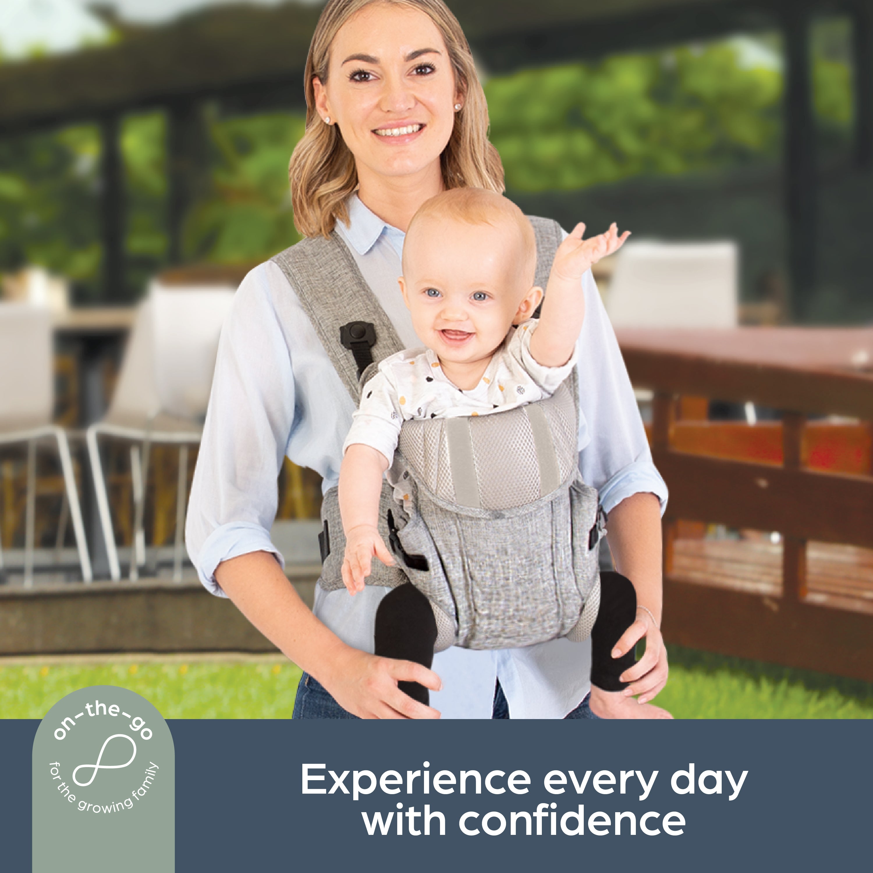 Oxford Baby Carrier – Grey Denim