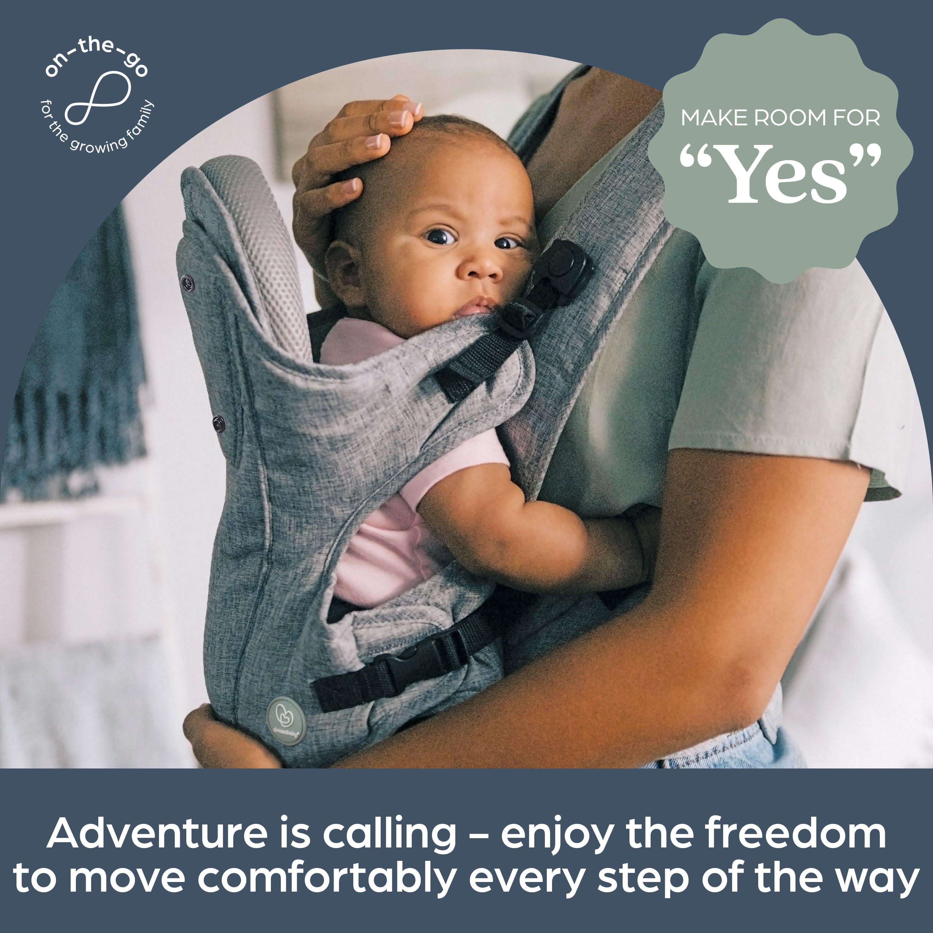 Oxford Baby Carrier – Grey Denim