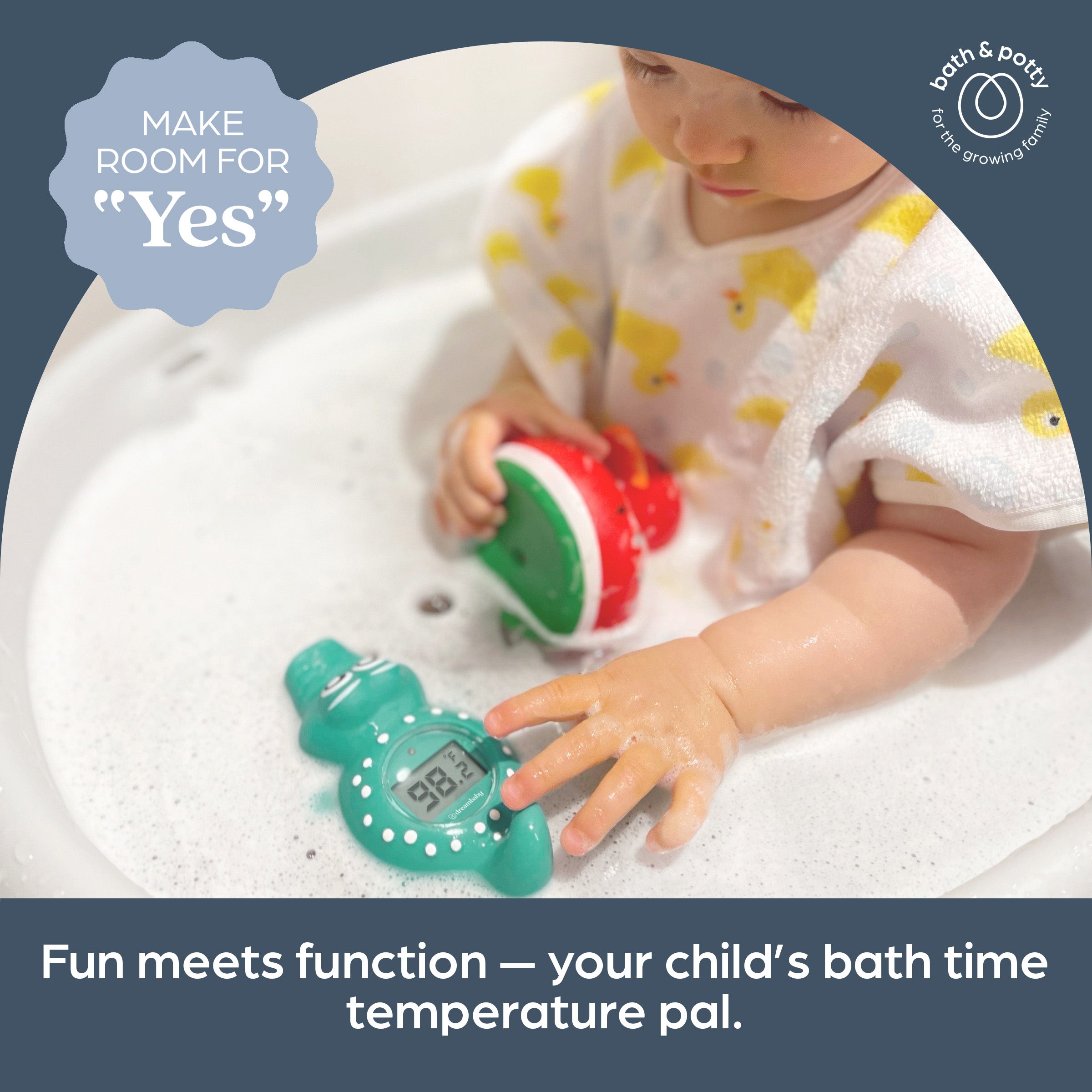 Crocodile Bath & Room Thermometer