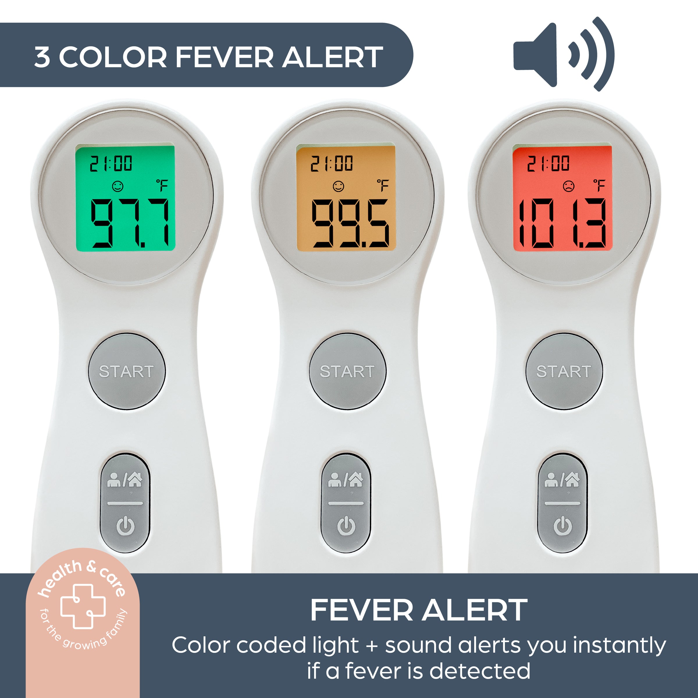 Non-Contact Fever Alert Infrared Forehead Thermometer