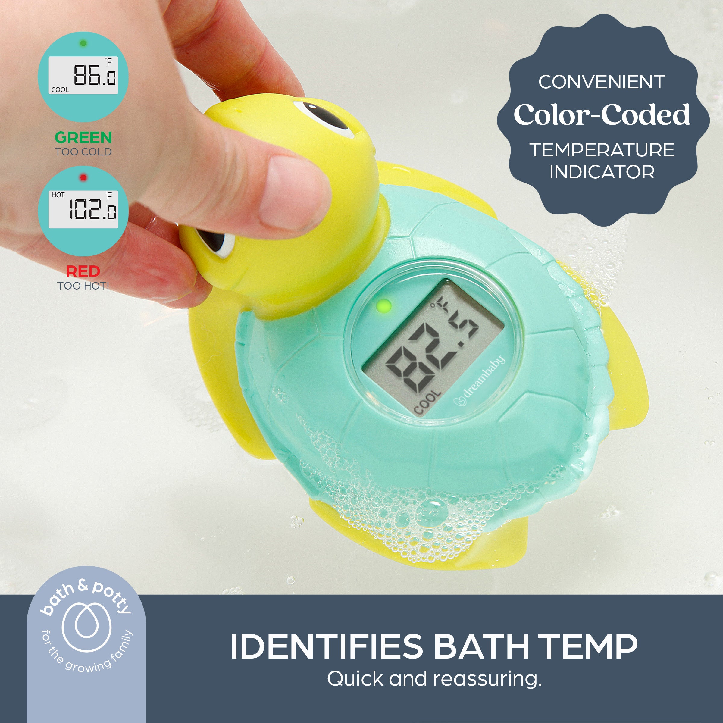 Room & Bath Thermometer - Turtle