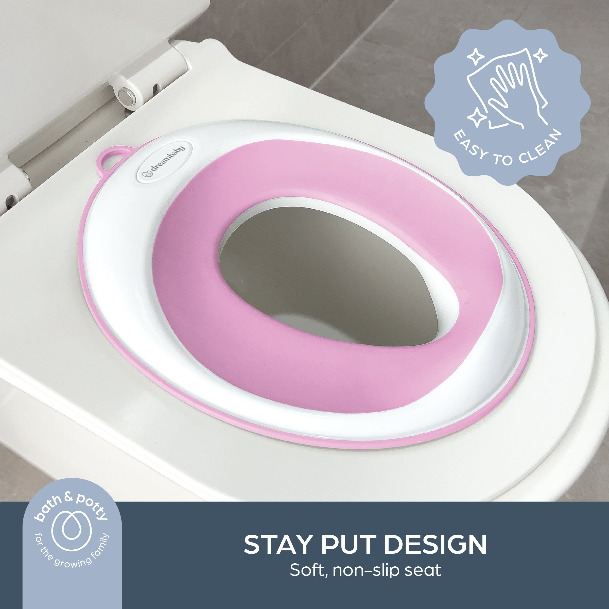 EZY-Toilet Trainer Seat Potty Topper - Pink