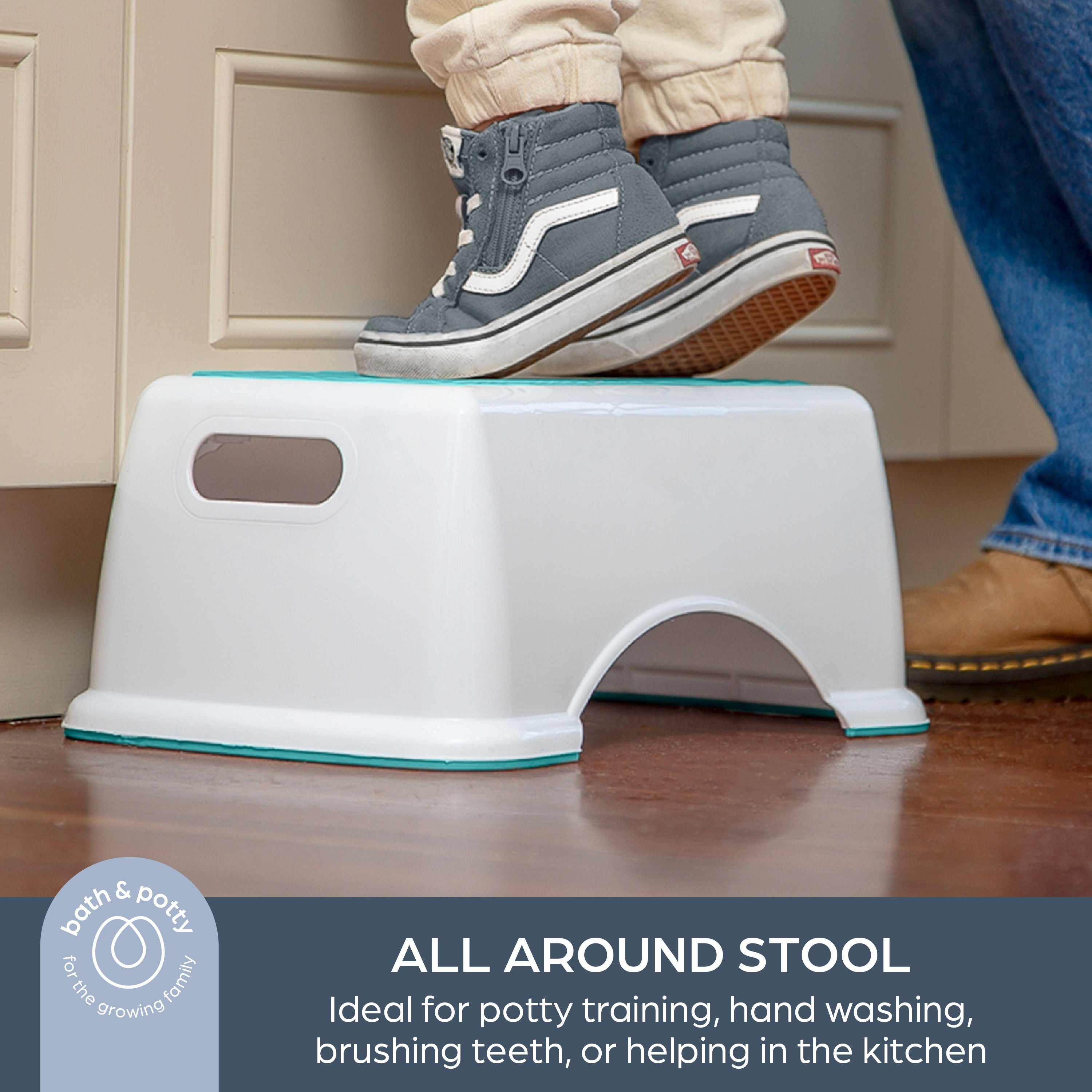 Toddler & Me Step Stool - Aqua