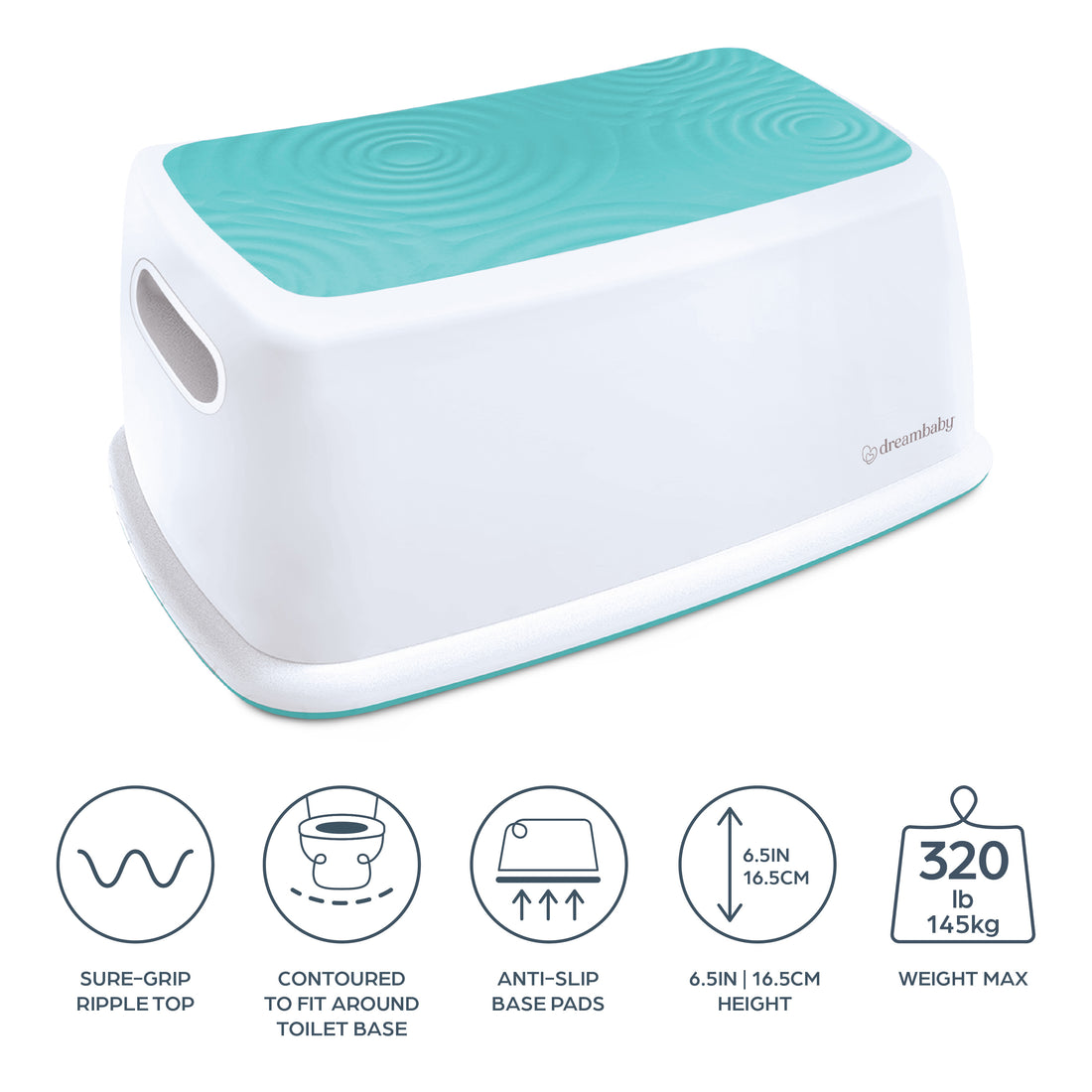 Toddler & Me Step Stool - Aqua