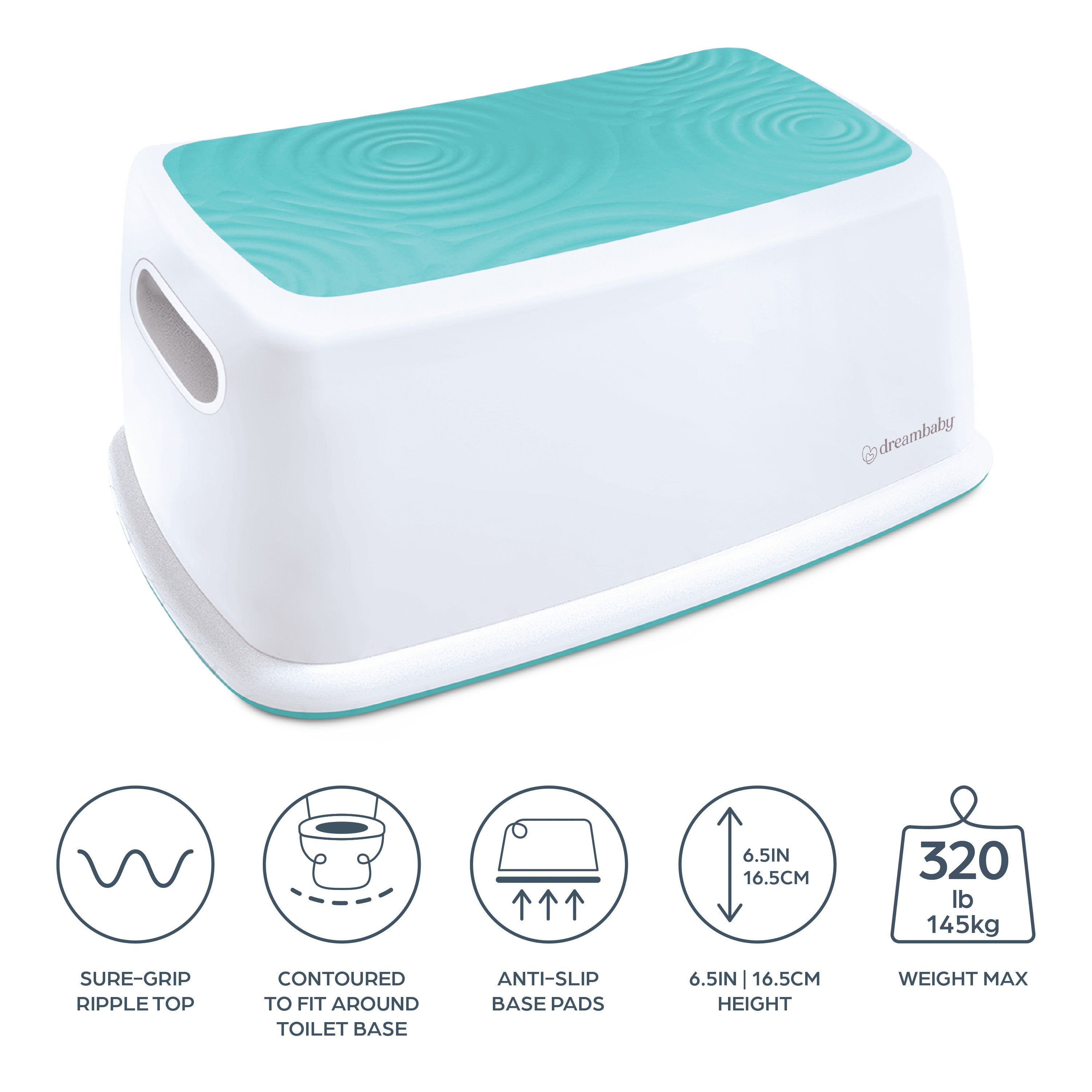 Toddler & Me Step Stool - Aqua