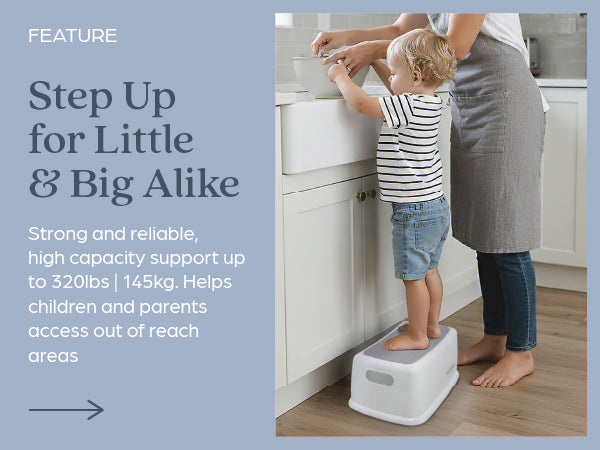 Toddler & Me™ Step Stool, Grey