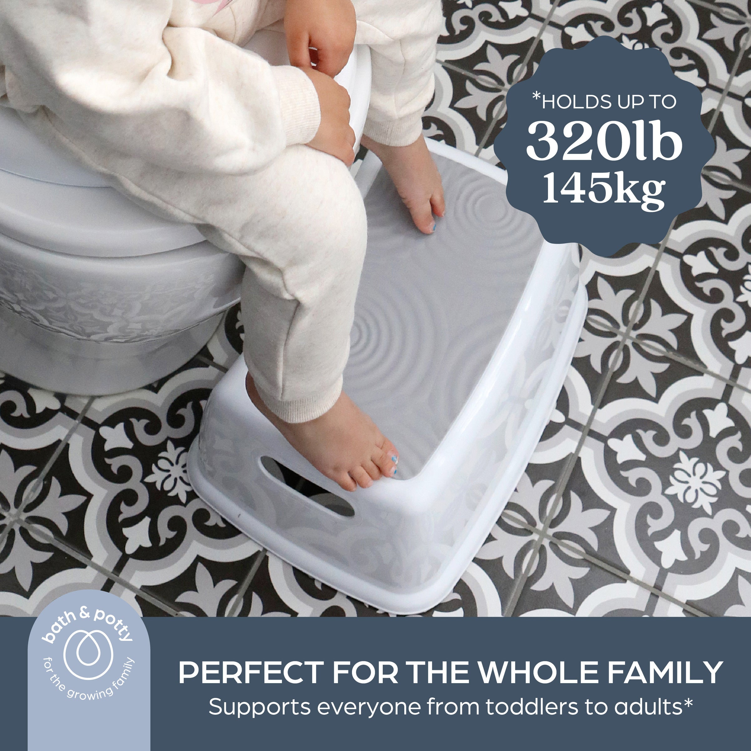 Toddler & Me™ Step Stool, Grey