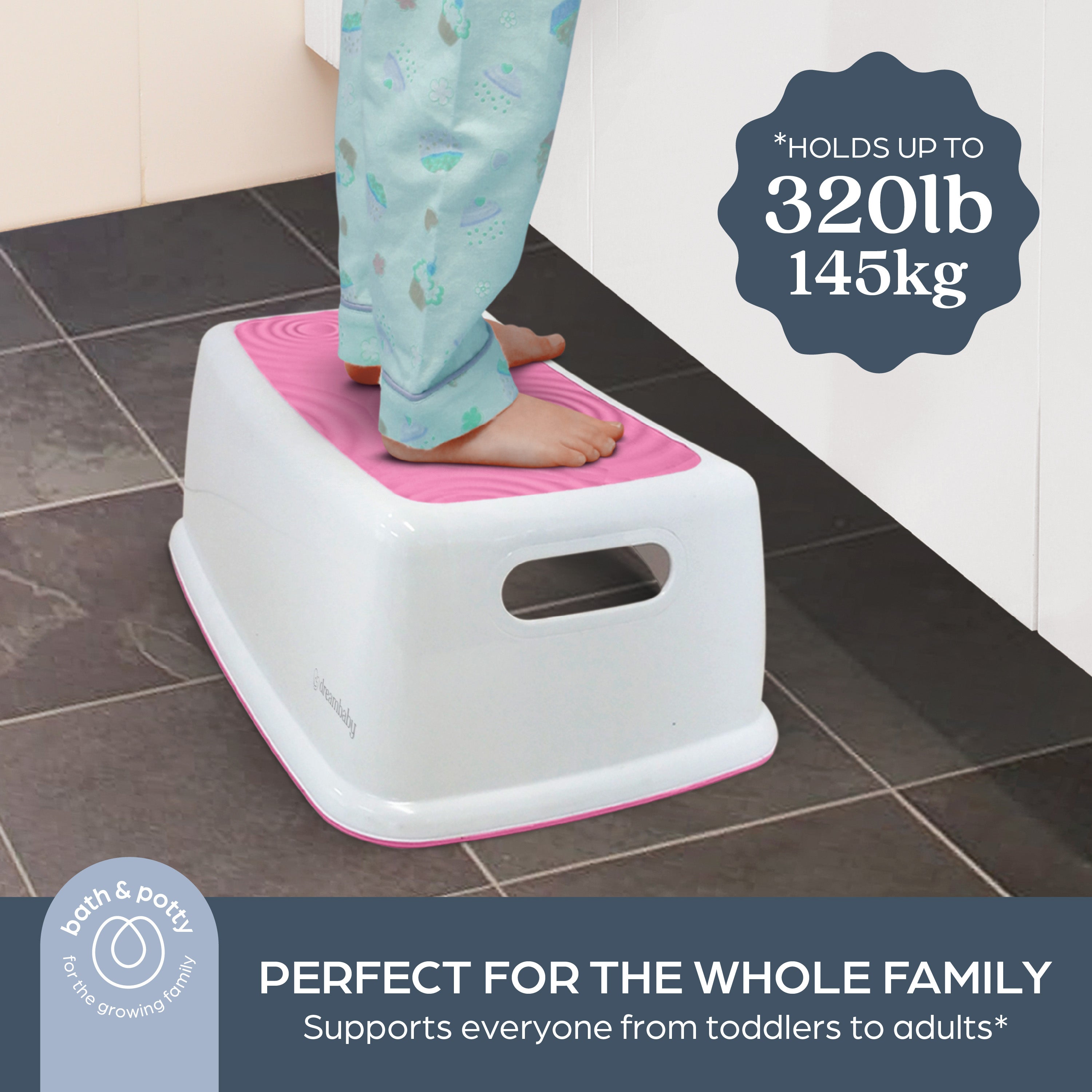 Toddler & Me Step Stool - Pink