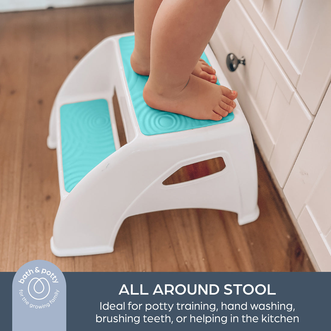Toddler & Me® 2 Up Step Stool - Aqua