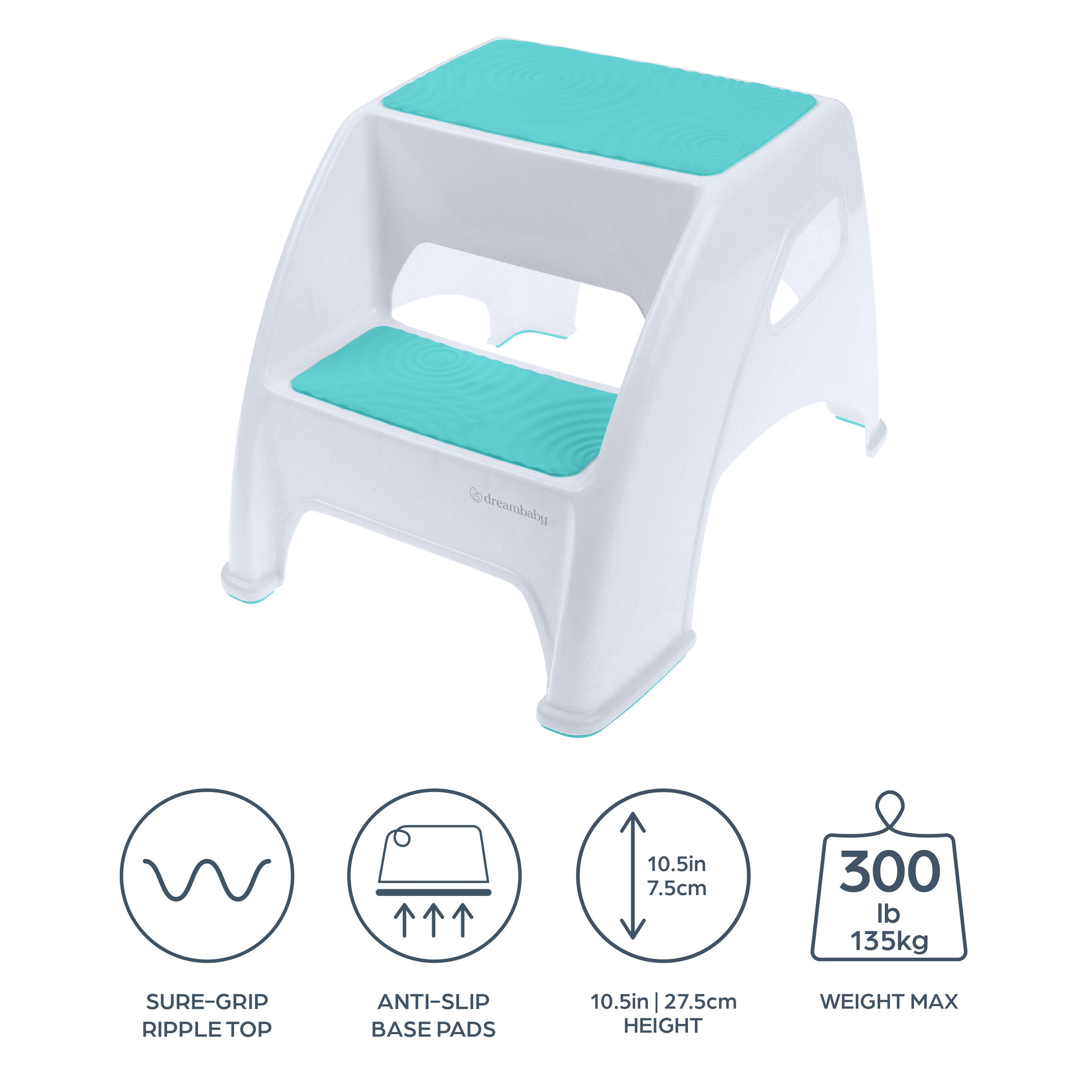 Toddler & Me® 2 Up Step Stool - Aqua